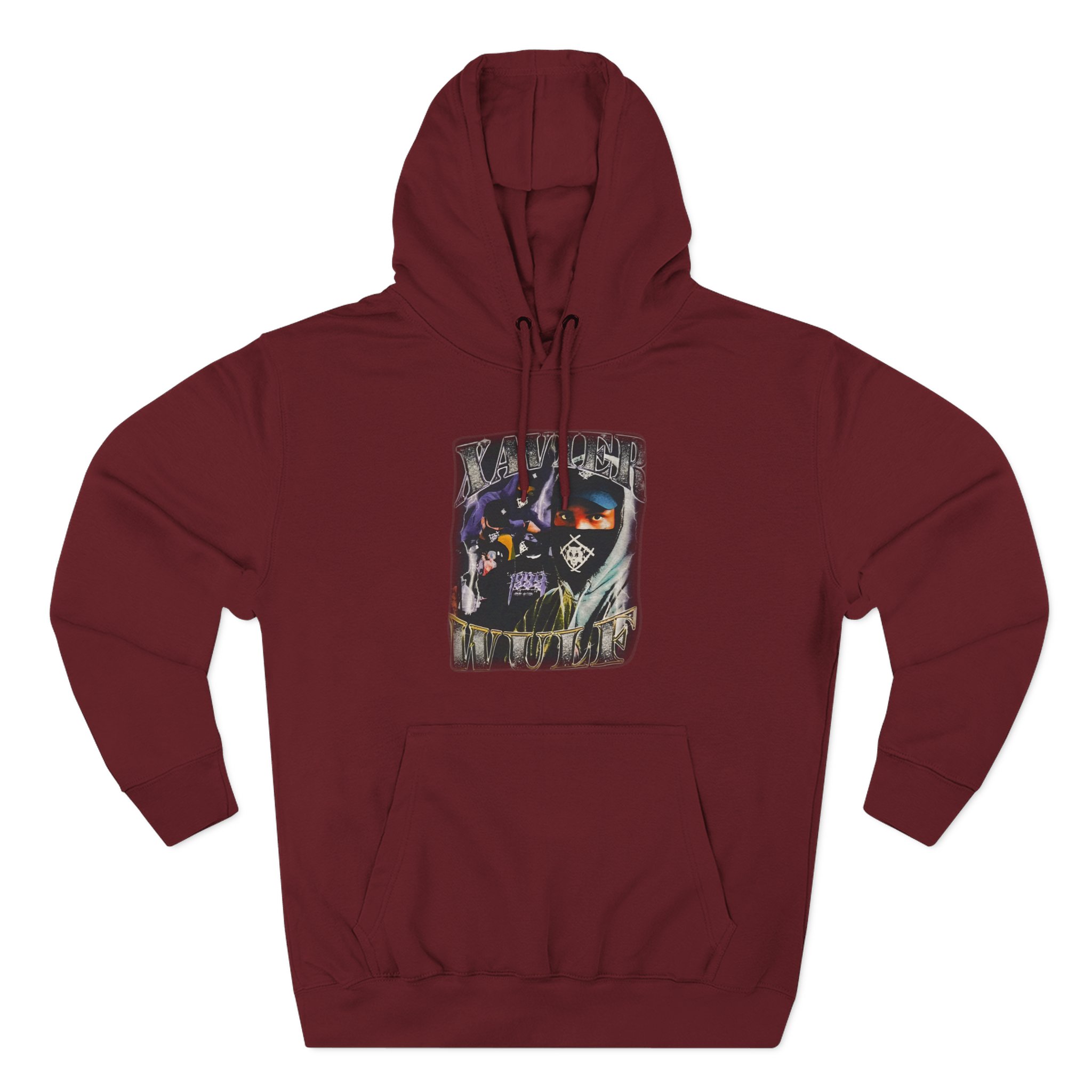 Xavier Wulf Three-Panel Fleece Hoodie