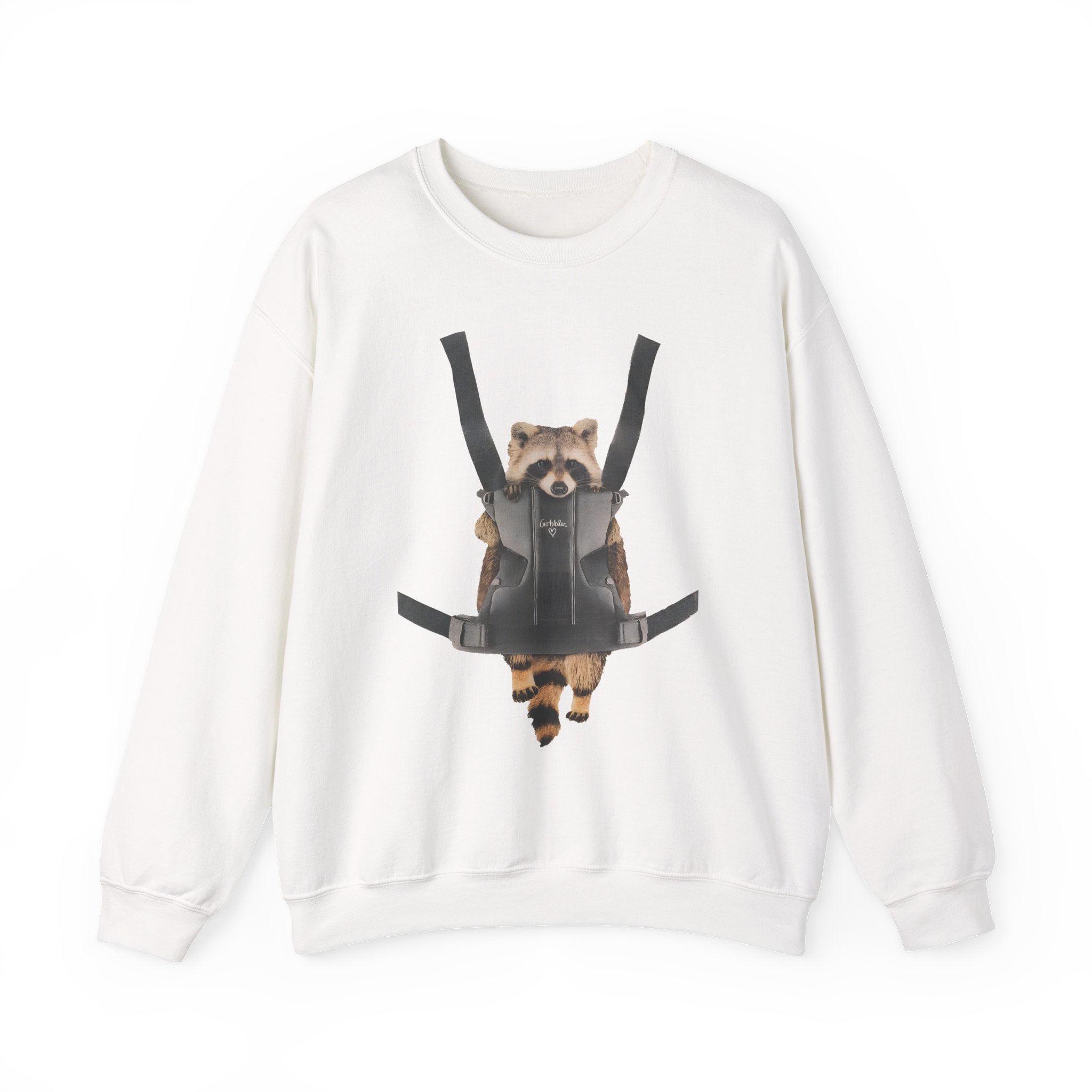 William Osman Raccoon Unisex Heavy Blendâ„¢ Crewneck Sweatshirt