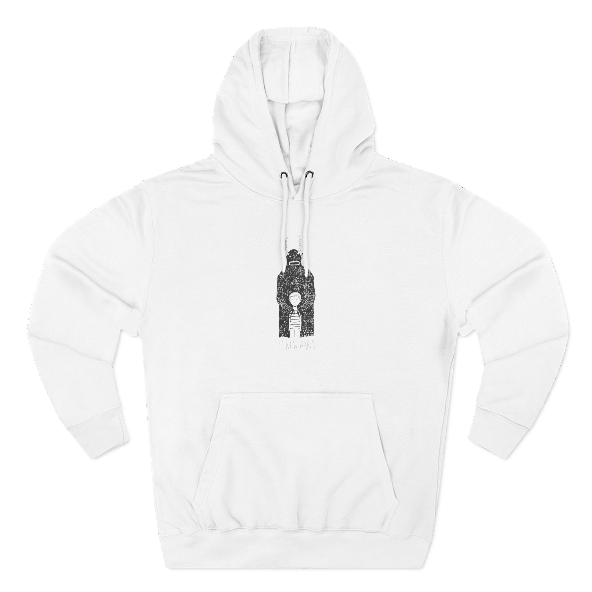 Fireworks Monster Three-Panel Fleece Hoodie