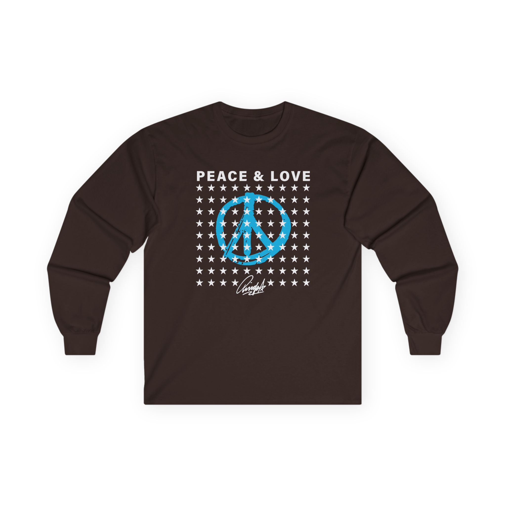 Ringo Starr Peace & Love Stars Unisex Ultra Cotton Long Sleeve Tee
