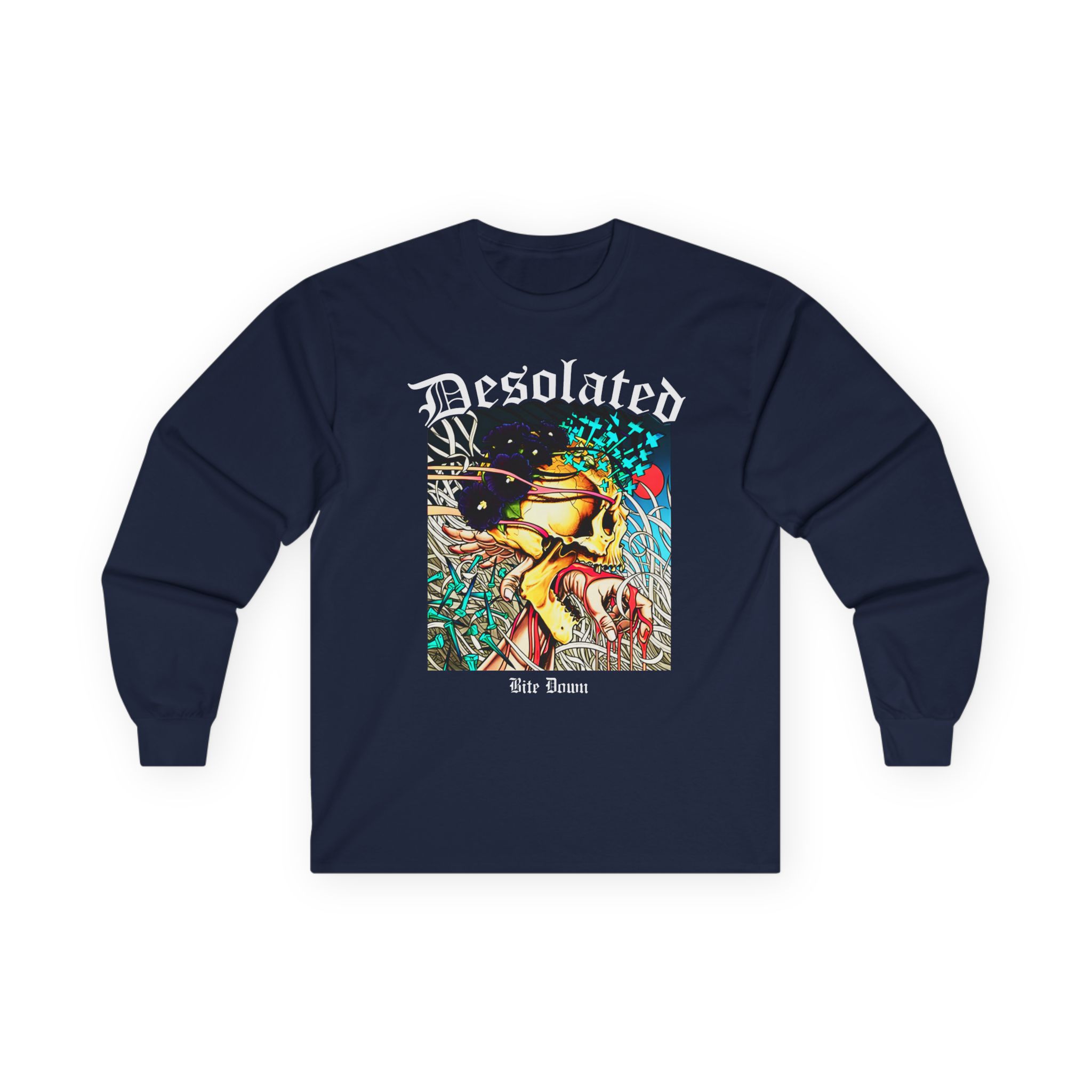 Desolated Bite Down Artwork Unisex Ultra Cotton Long Sleeve Tee