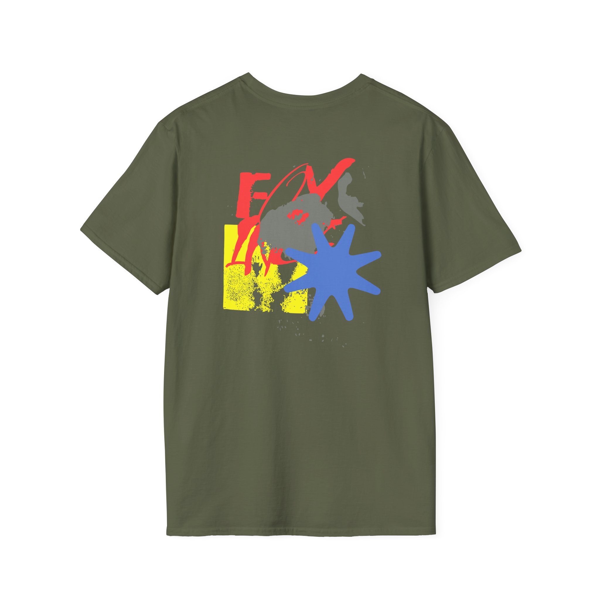 Foxing Shapes Unisex Softstyle T-Shirt
