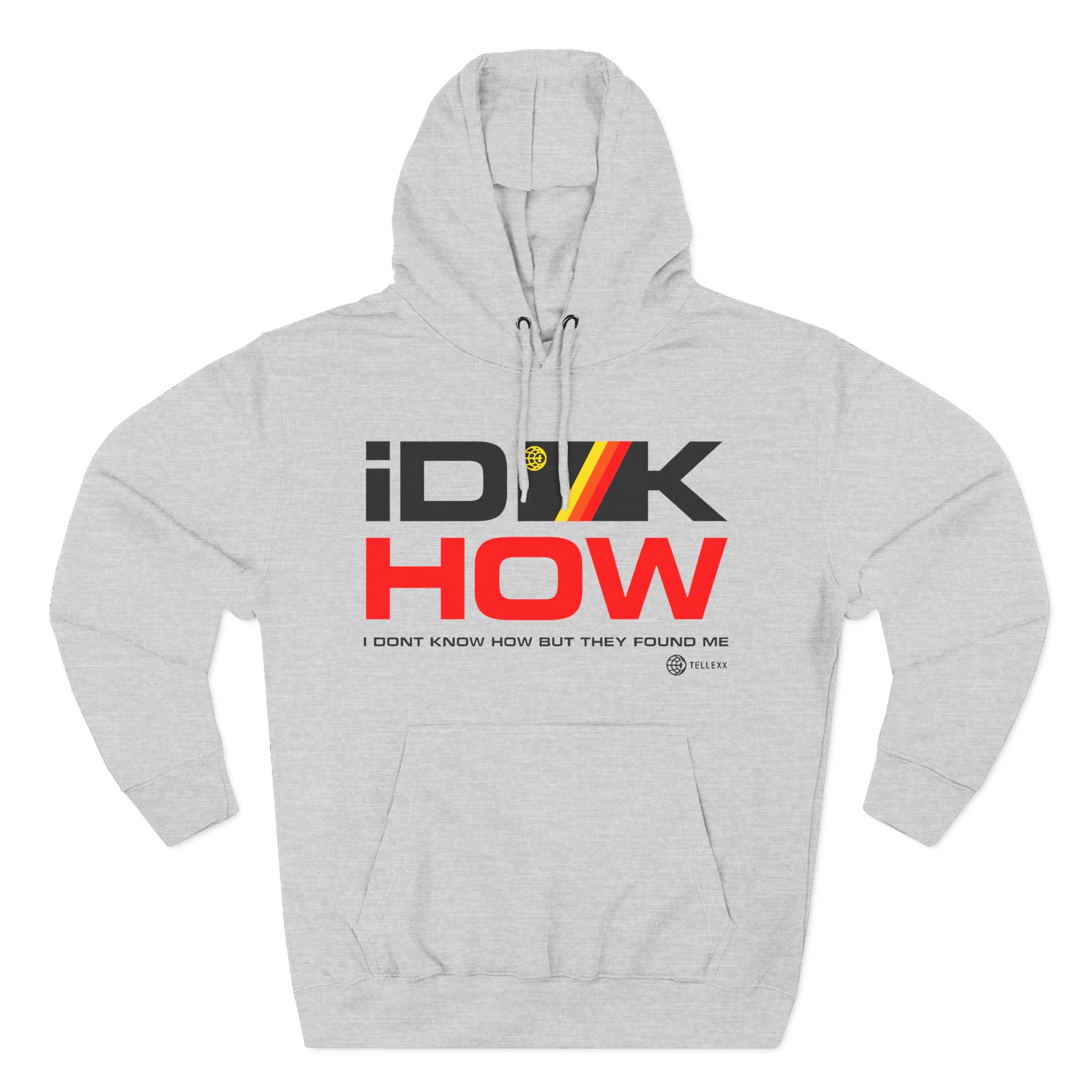 iDKHOW Striped Box Gold Three-Panel Fleece Hoodie