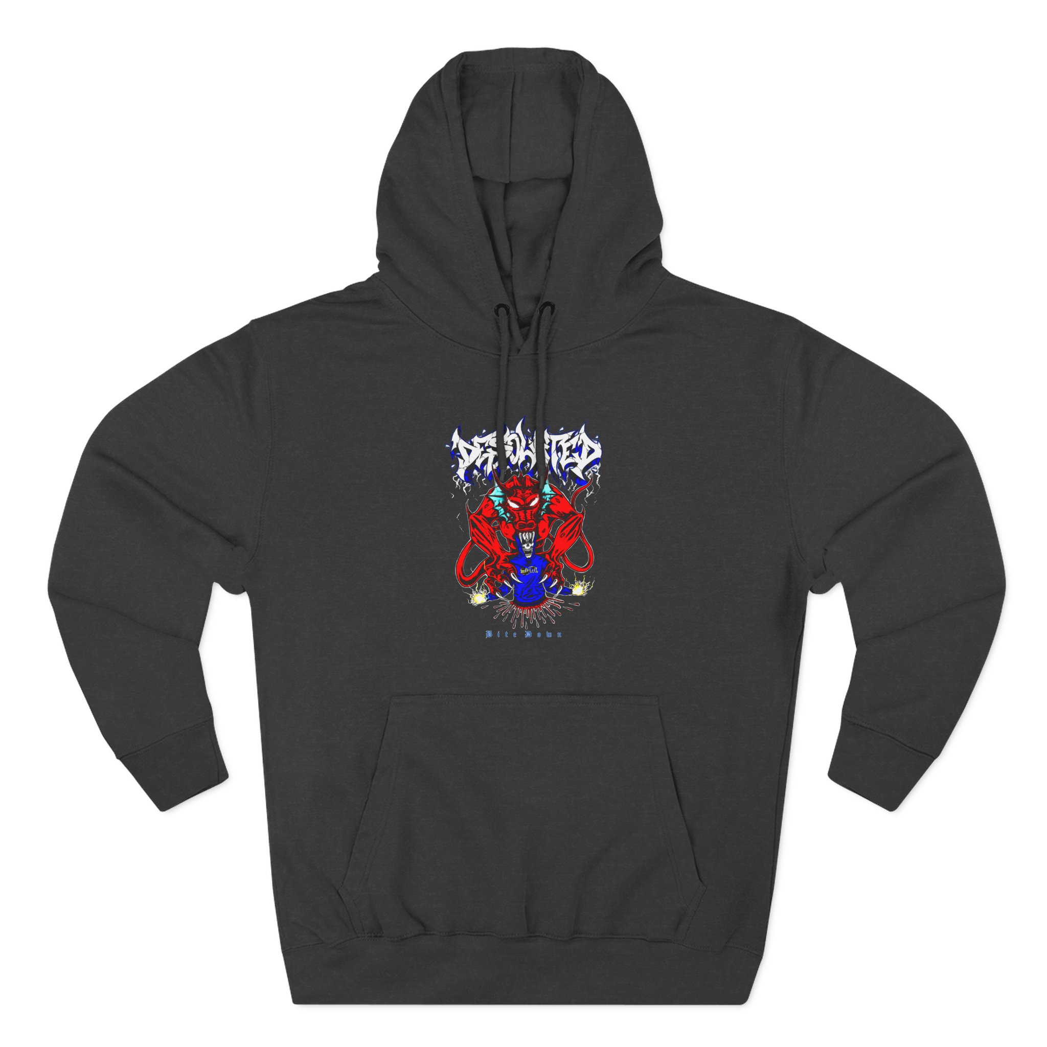 Desolated Devil Three-Panel Fleece Hoodie