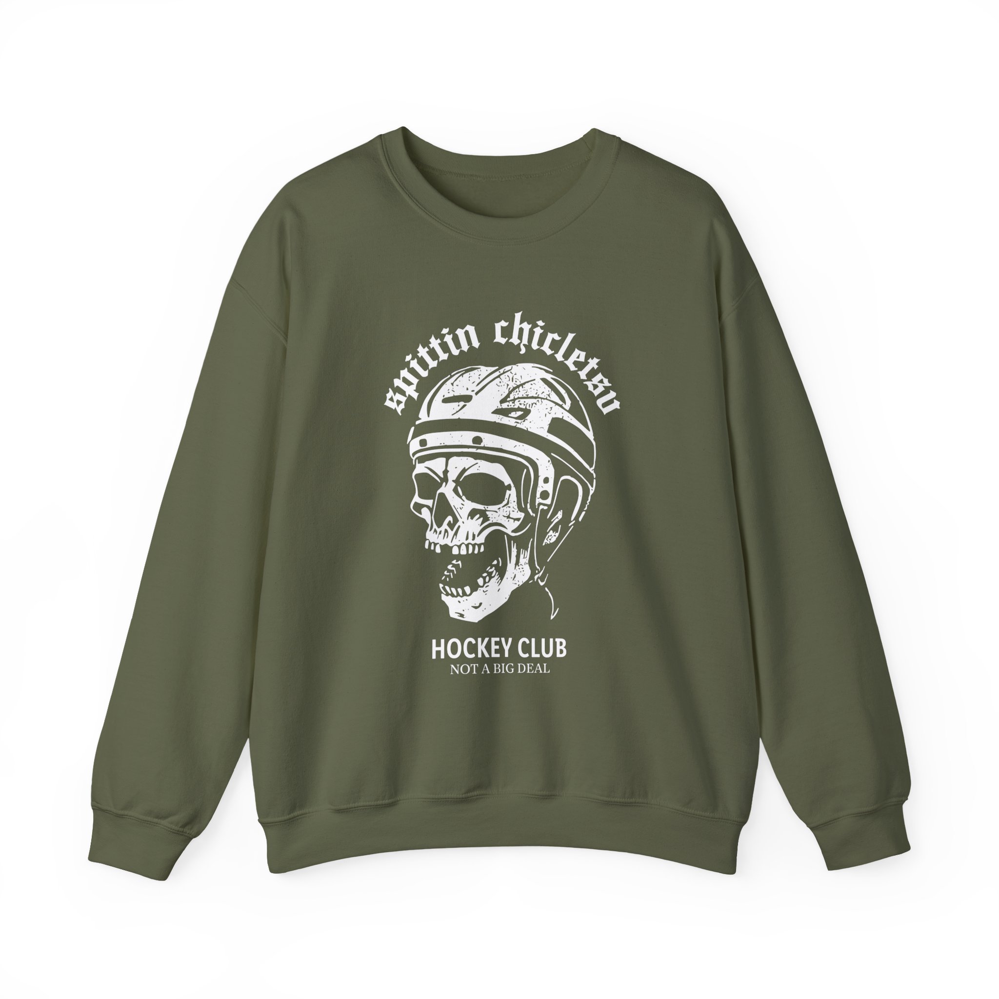 Spittin Chiclets Hockey Club Skul Unisex Heavy Blendâ„¢ Crewneck Sweatshirt