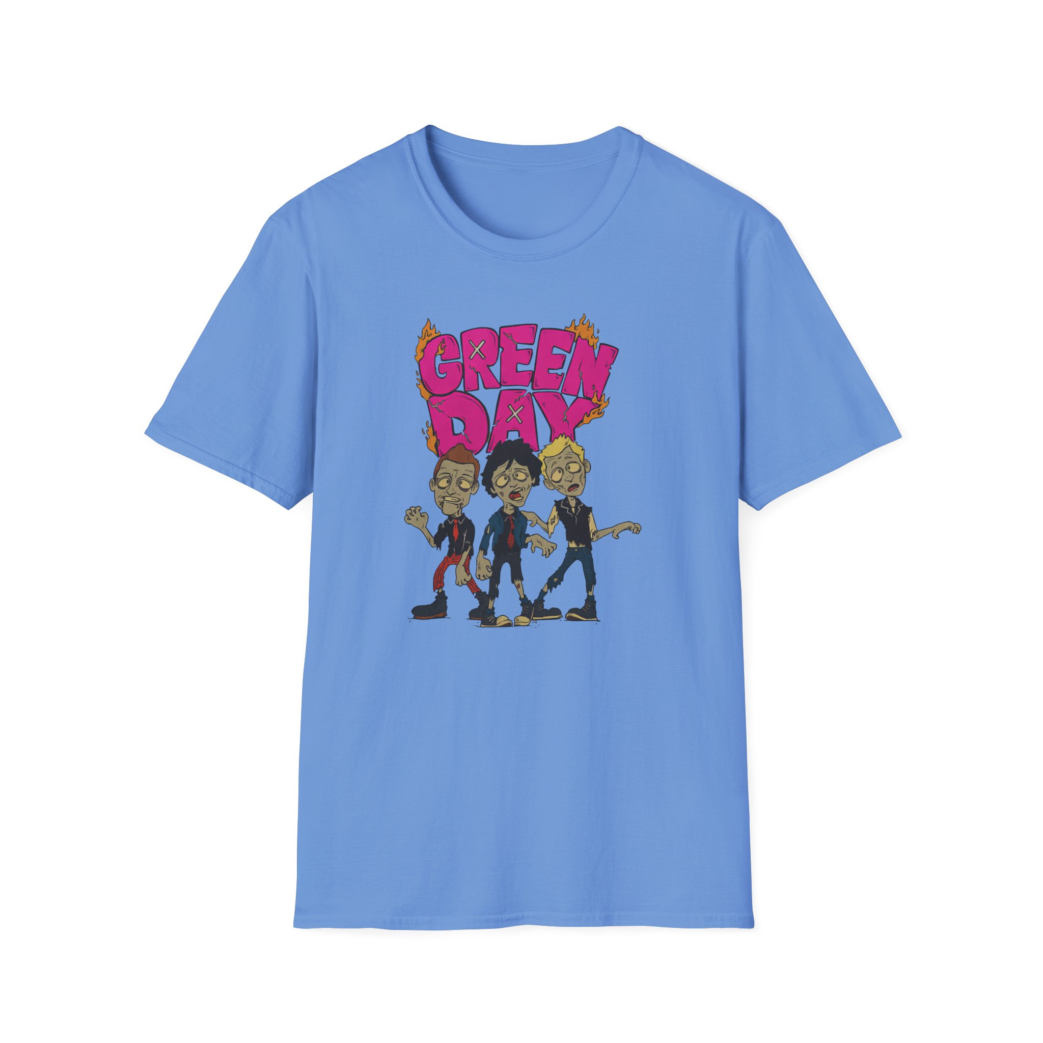 Green Day Walking Green Day Zombie Unisex Softstyle T-Shirt