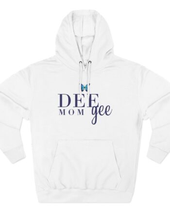 Delta Gamma Butterfly Mom Three-Panel Fleece Hoodie
