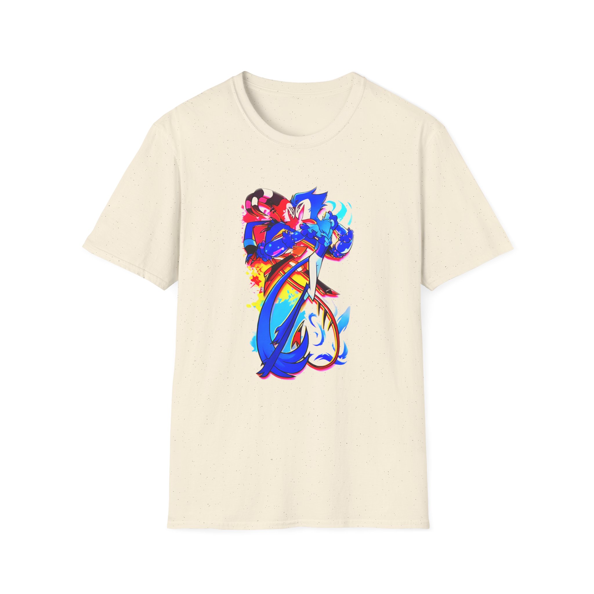 Helluva Boss Stolas & Blitzo Micro Unisex Softstyle T-Shirt