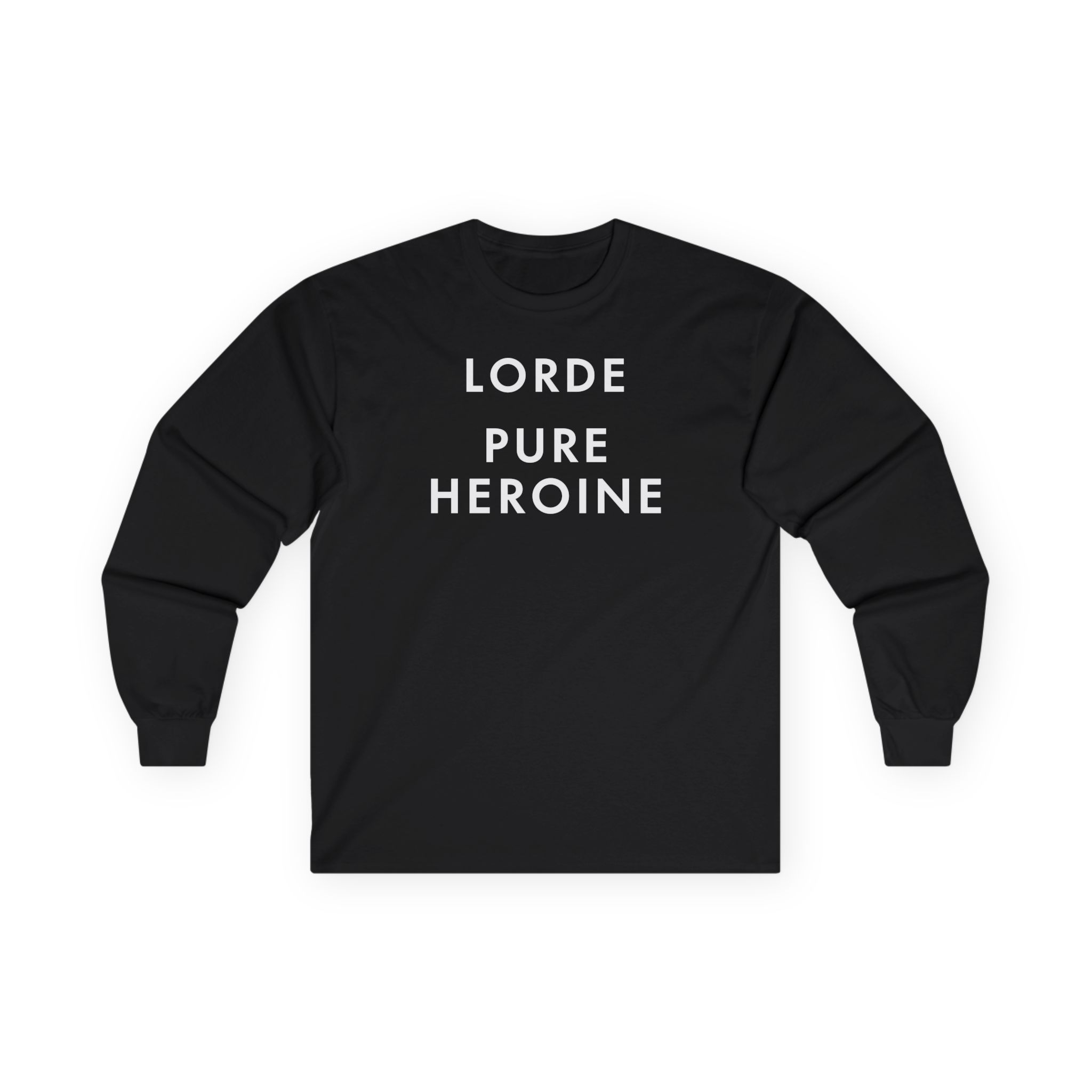 Lorde Pure Heroine Music Album Unisex Ultra Cotton Long Sleeve Tee