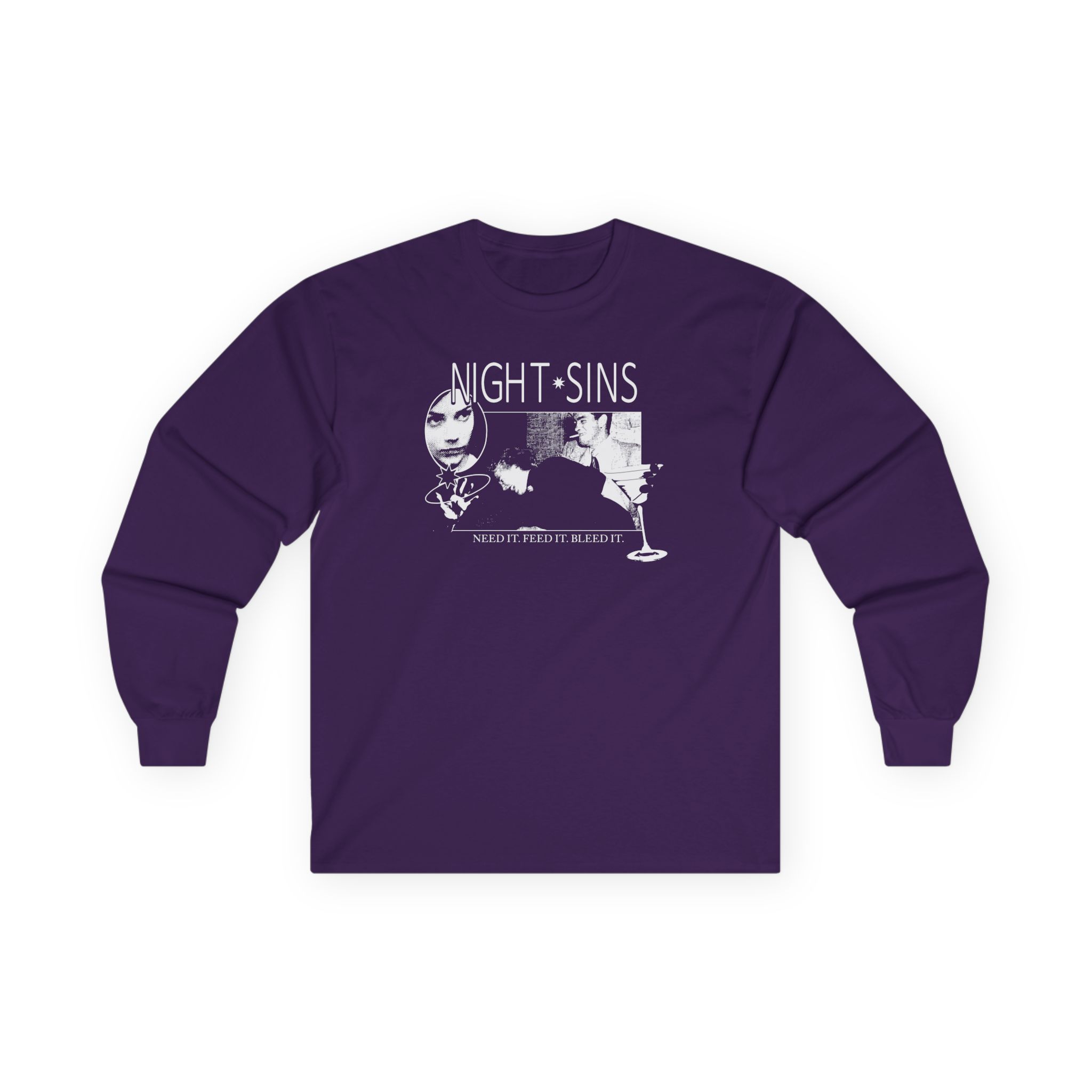 Night Sins Bleed It Unisex Ultra Cotton Long Sleeve Tee