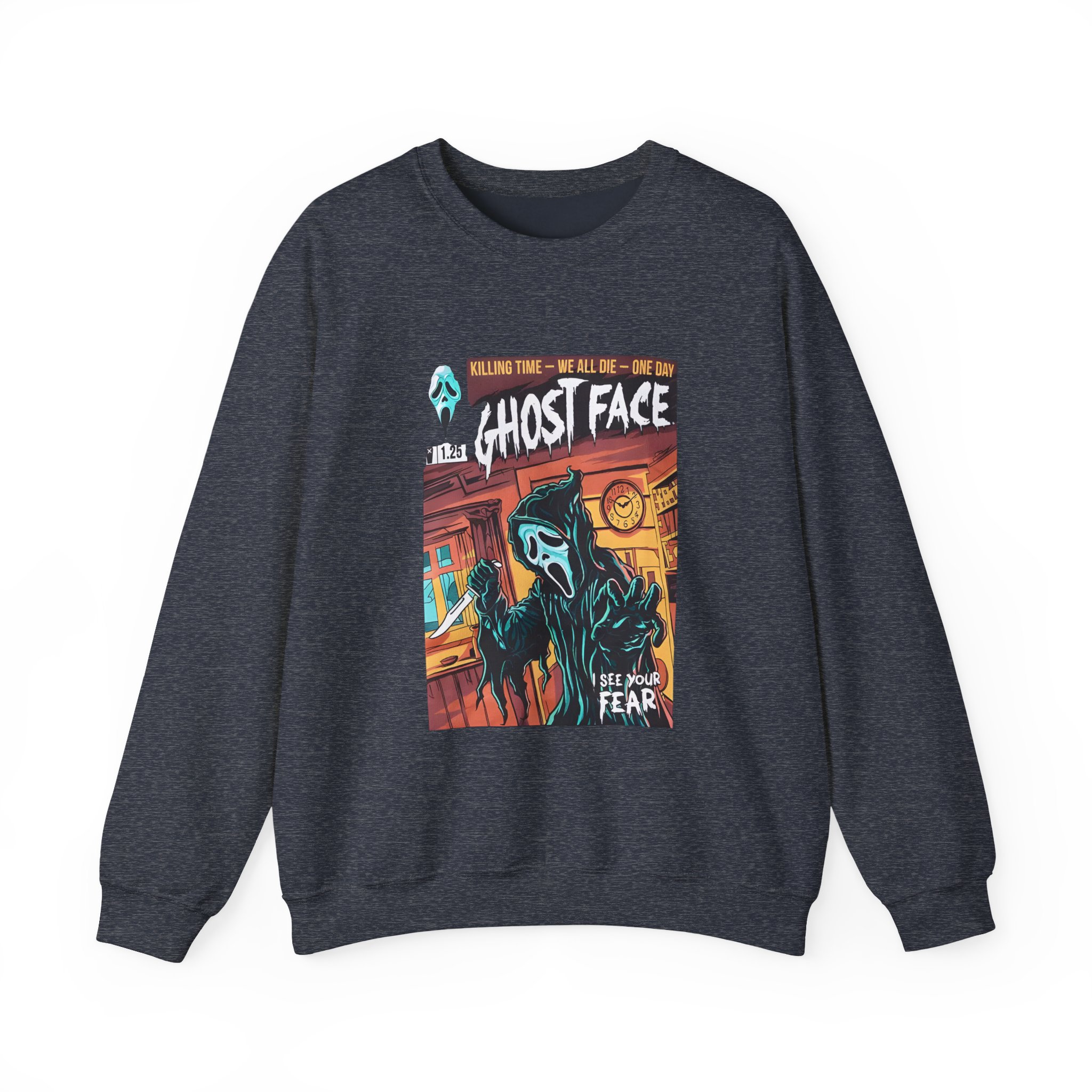 Ghostface Comic Cover Unisex Heavy Blendâ„¢ Crewneck Sweatshirt