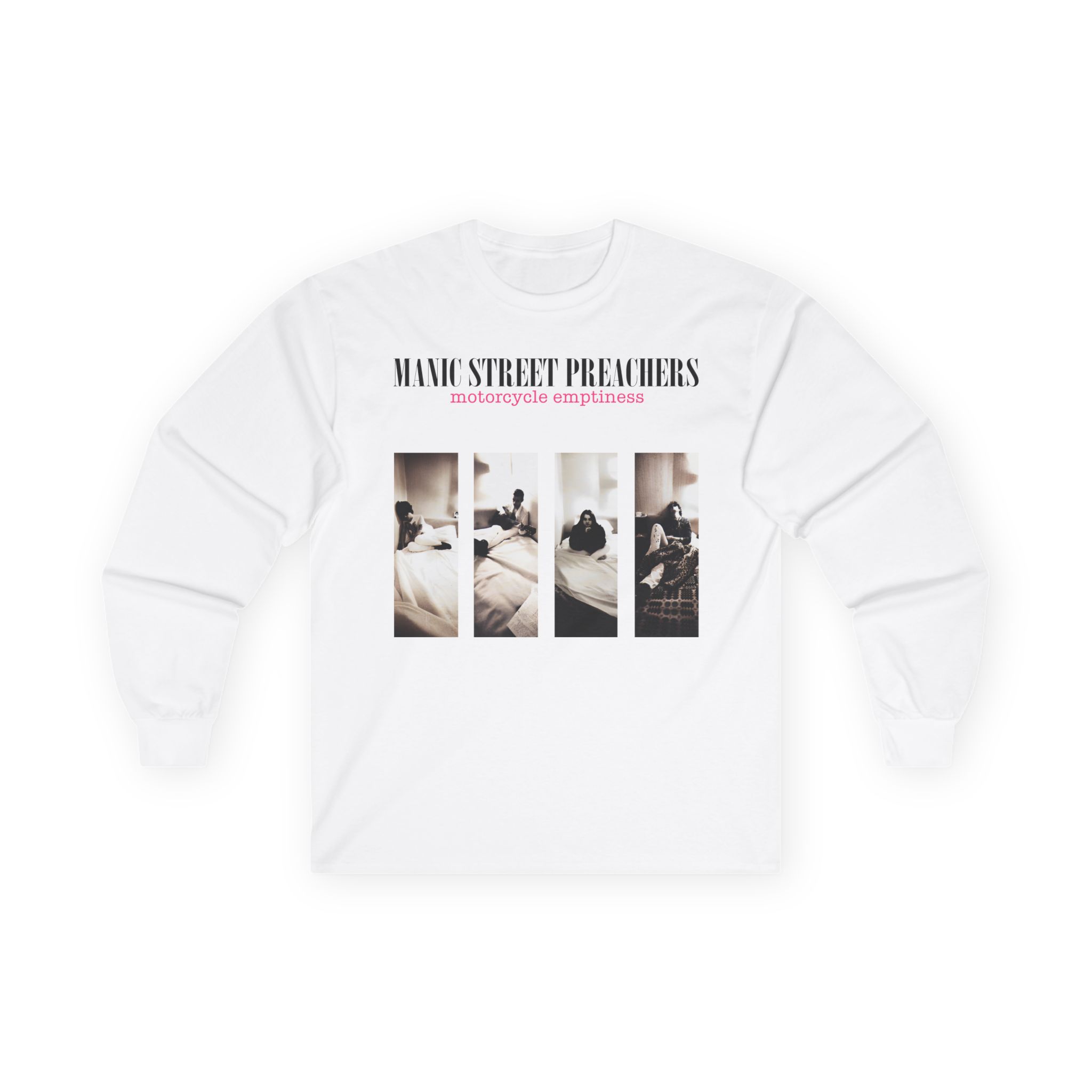 Manic Street Preachers Motorcycle Emptiness Photo Lilac Unisex Ultra Cotton Long Sleeve Tee