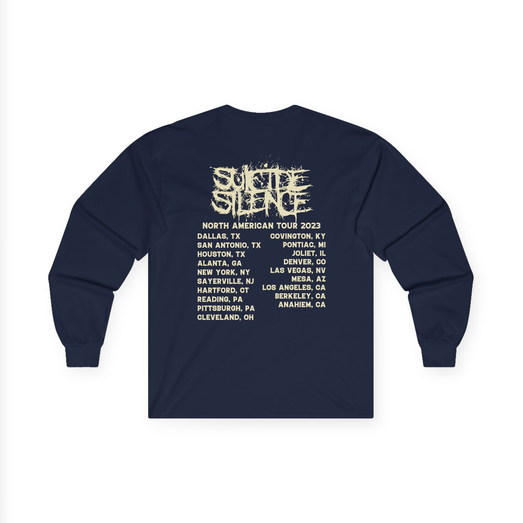 Suicide Silence Rymd Cover Tour 2023 Unisex Ultra Cotton Long Sleeve Tee