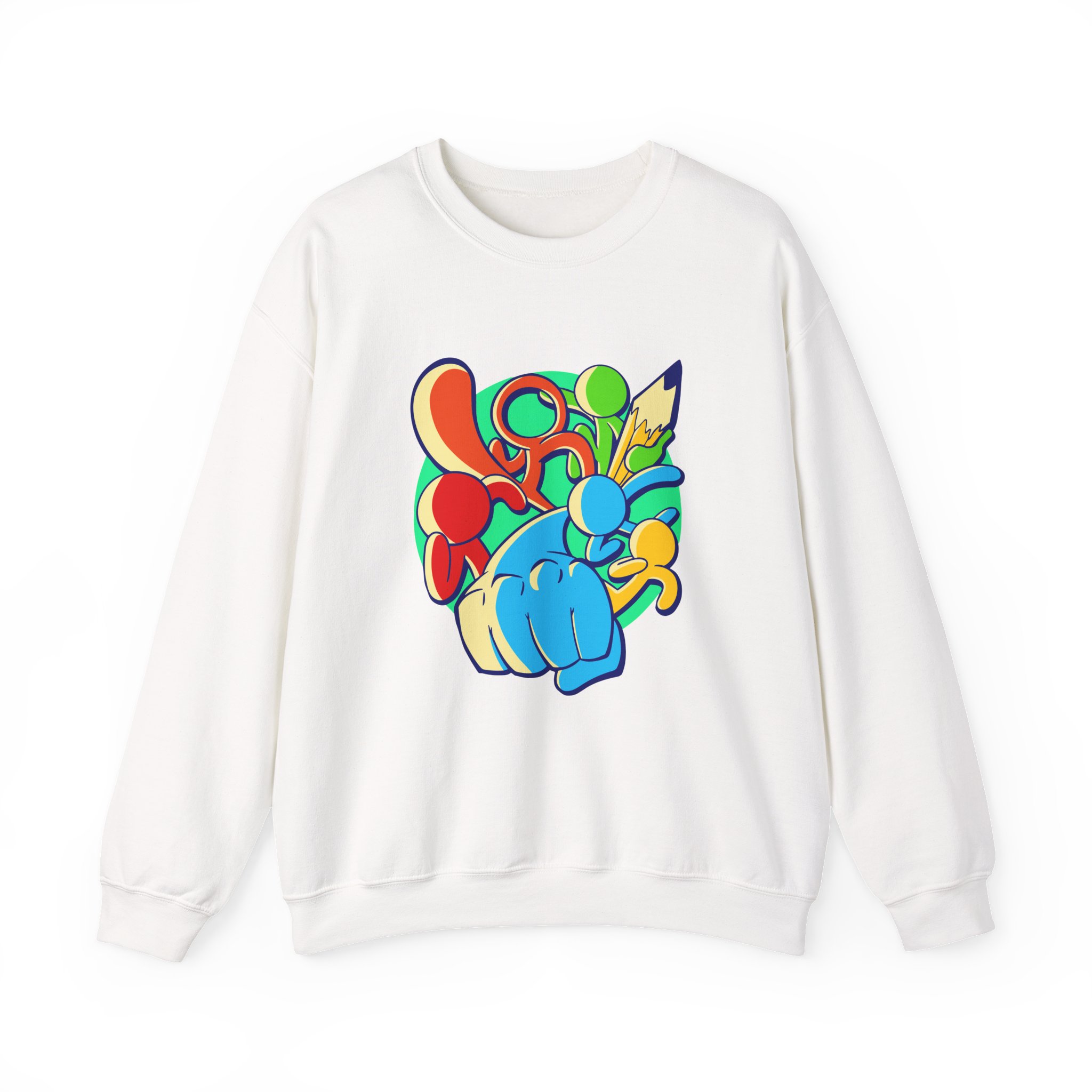 Alan Becker Assemble Unisex Heavy Blendâ„¢ Crewneck Sweatshirt