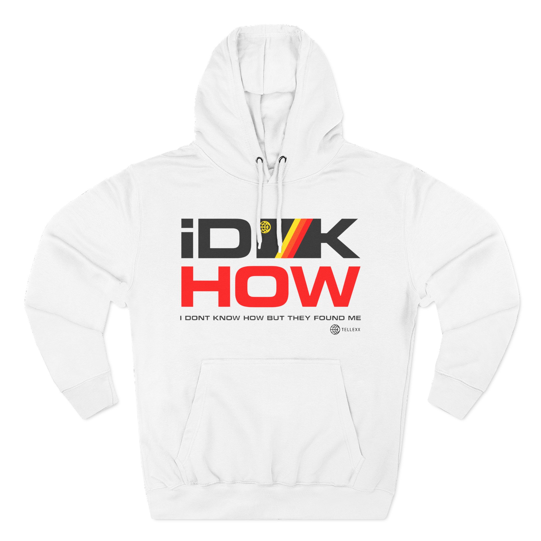iDKHOW Striped Box Gold Three-Panel Fleece Hoodie