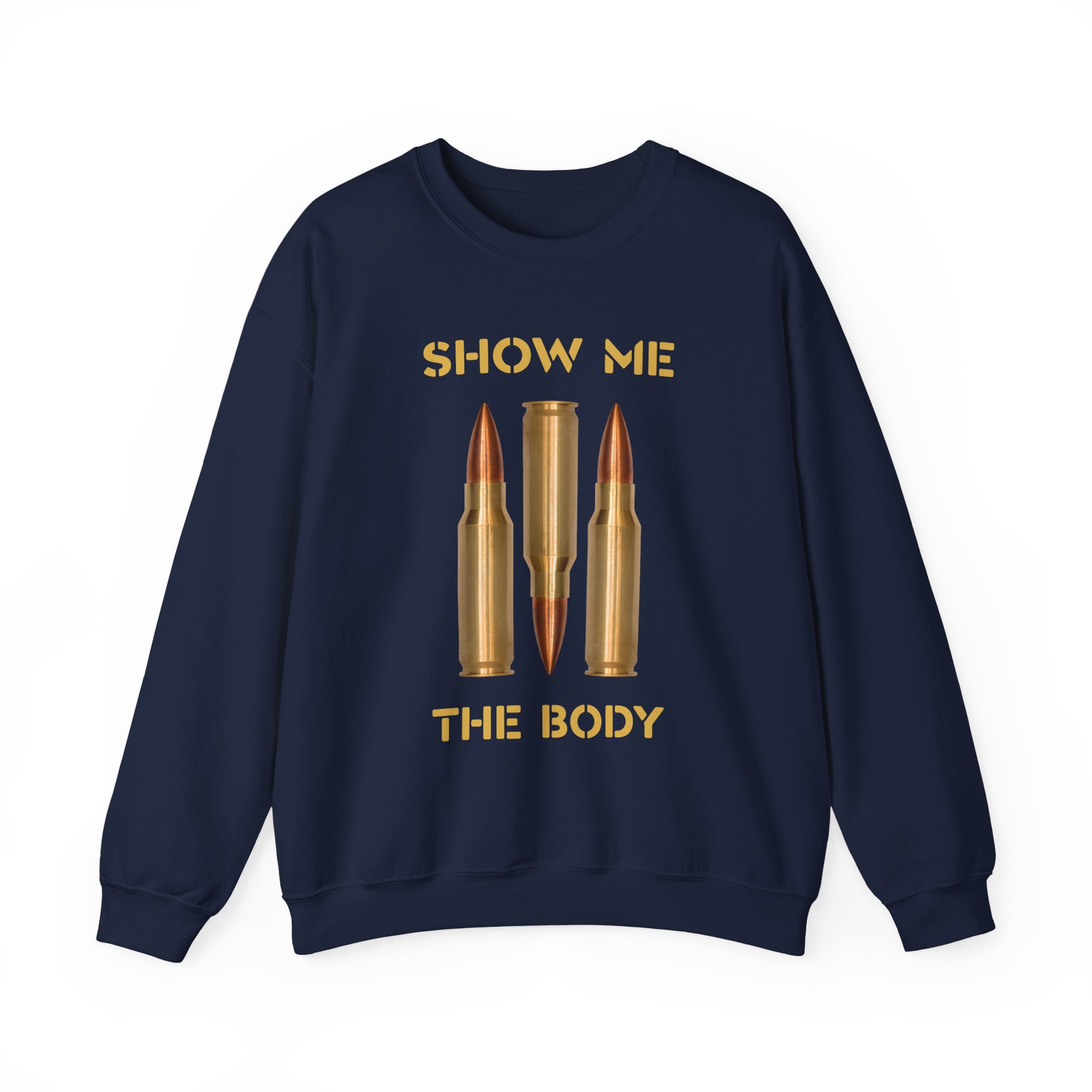 Show Me the Body Bullet Unisex Heavy Blendâ„¢ Crewneck Sweatshirt