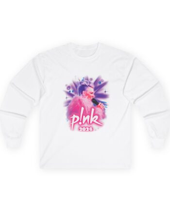 Pink Airbrushed 2024 Unisex Ultra Cotton Long Sleeve Tee