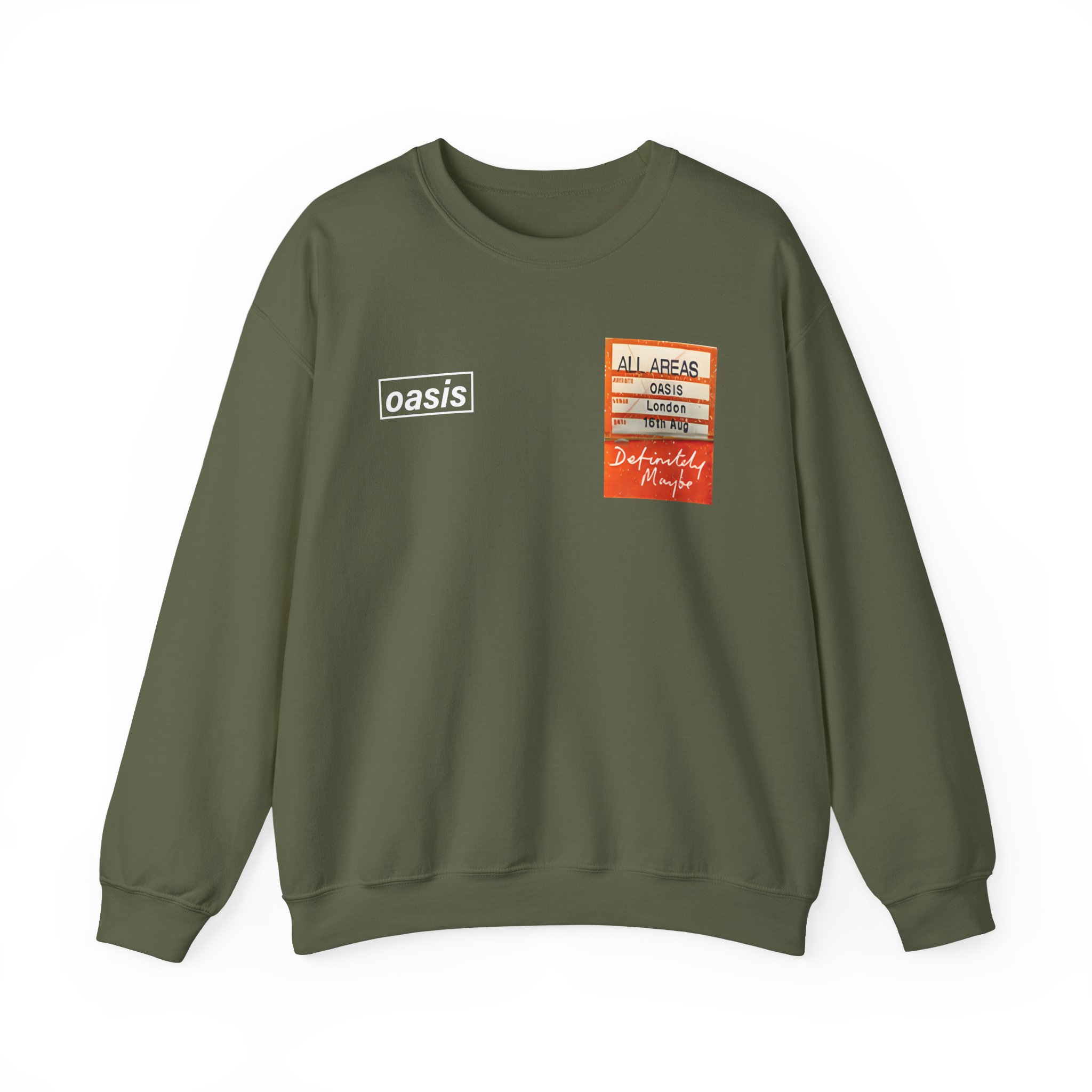Oasis Setlist Unisex Heavy Blendâ„¢ Crewneck Sweatshirt