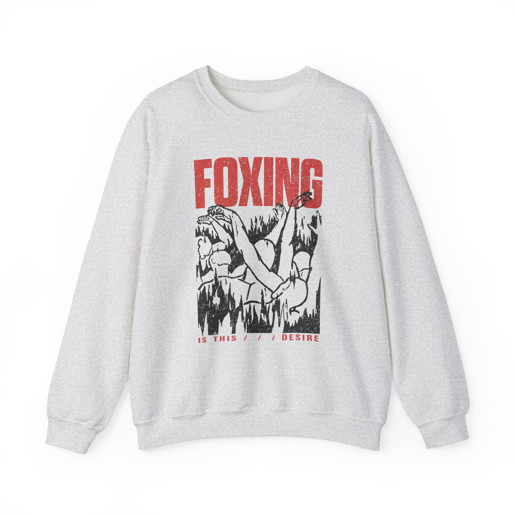Foxing Inverted Burn Unisex Heavy Blendâ„¢ Crewneck Sweatshirt
