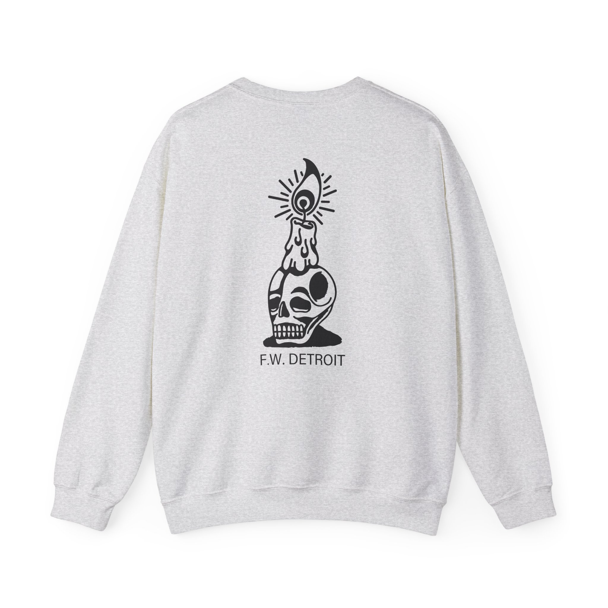 Fireworks Skull Unisex Heavy Blendâ„¢ Crewneck Sweatshirt