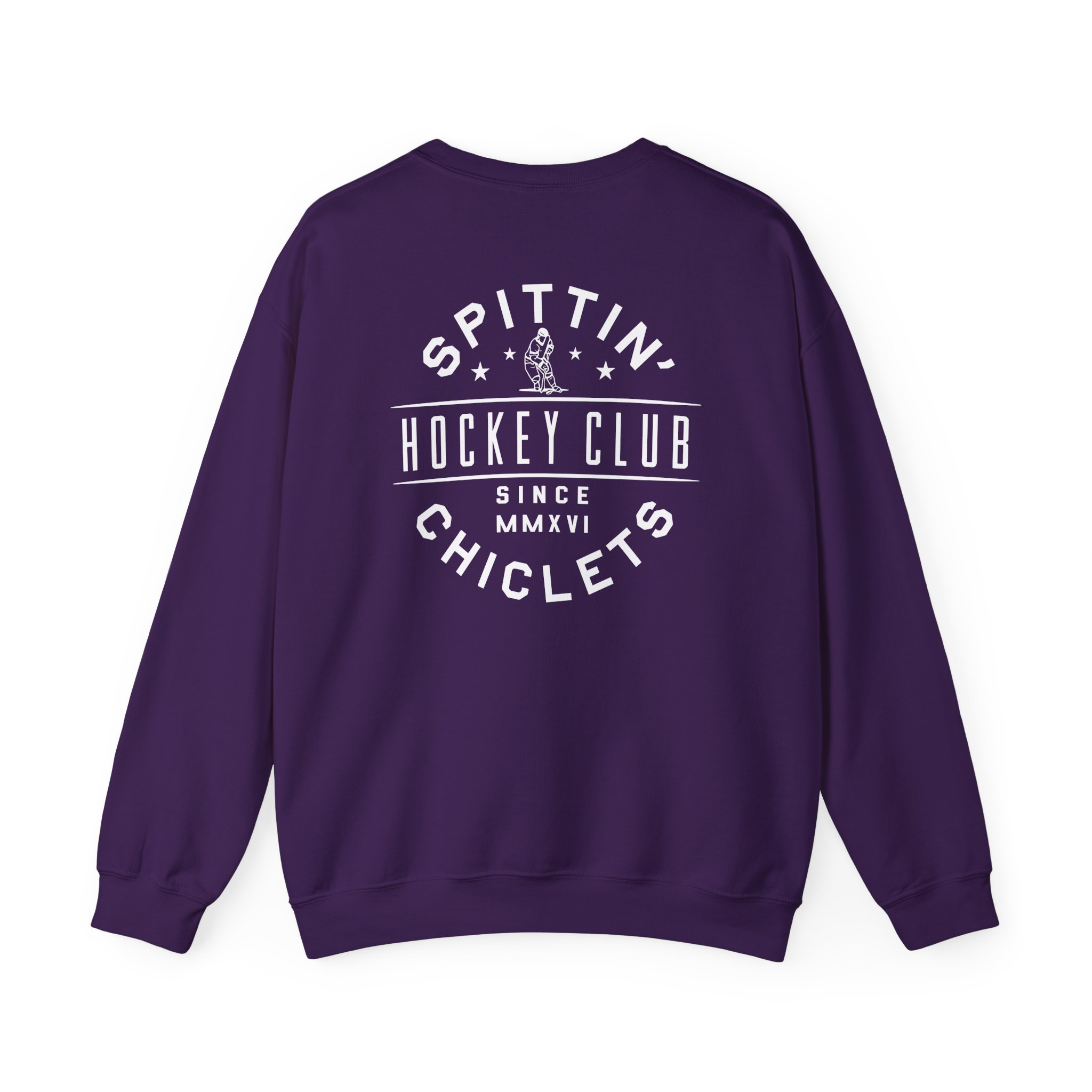 Spittin Chiclets Hockey Helmet Unisex Heavy Blendâ„¢ Crewneck Sweatshirt