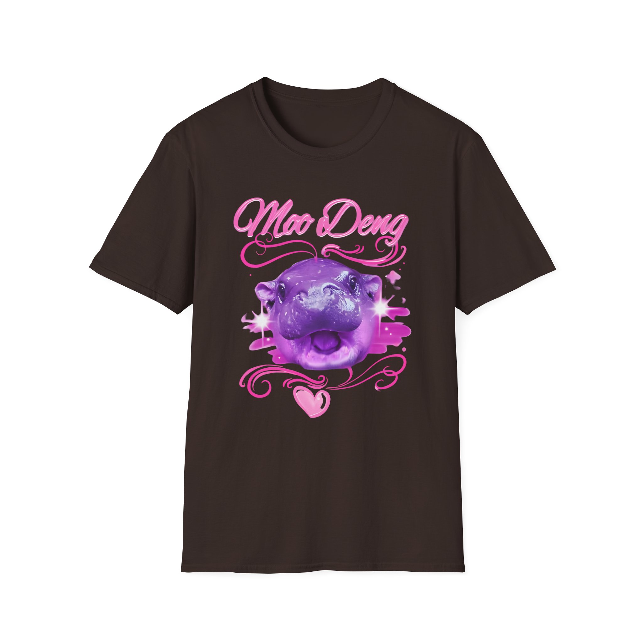 Moo Deng Airbrush Unisex Softstyle T-Shirt