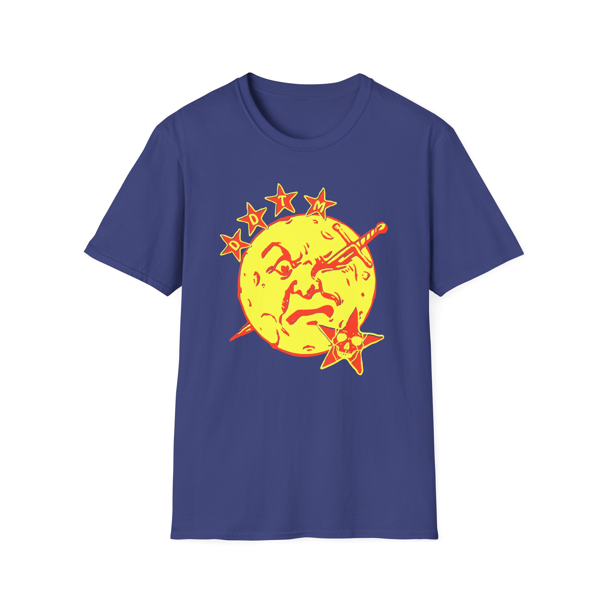 Foxing Moon Face Unisex Softstyle T-Shirt
