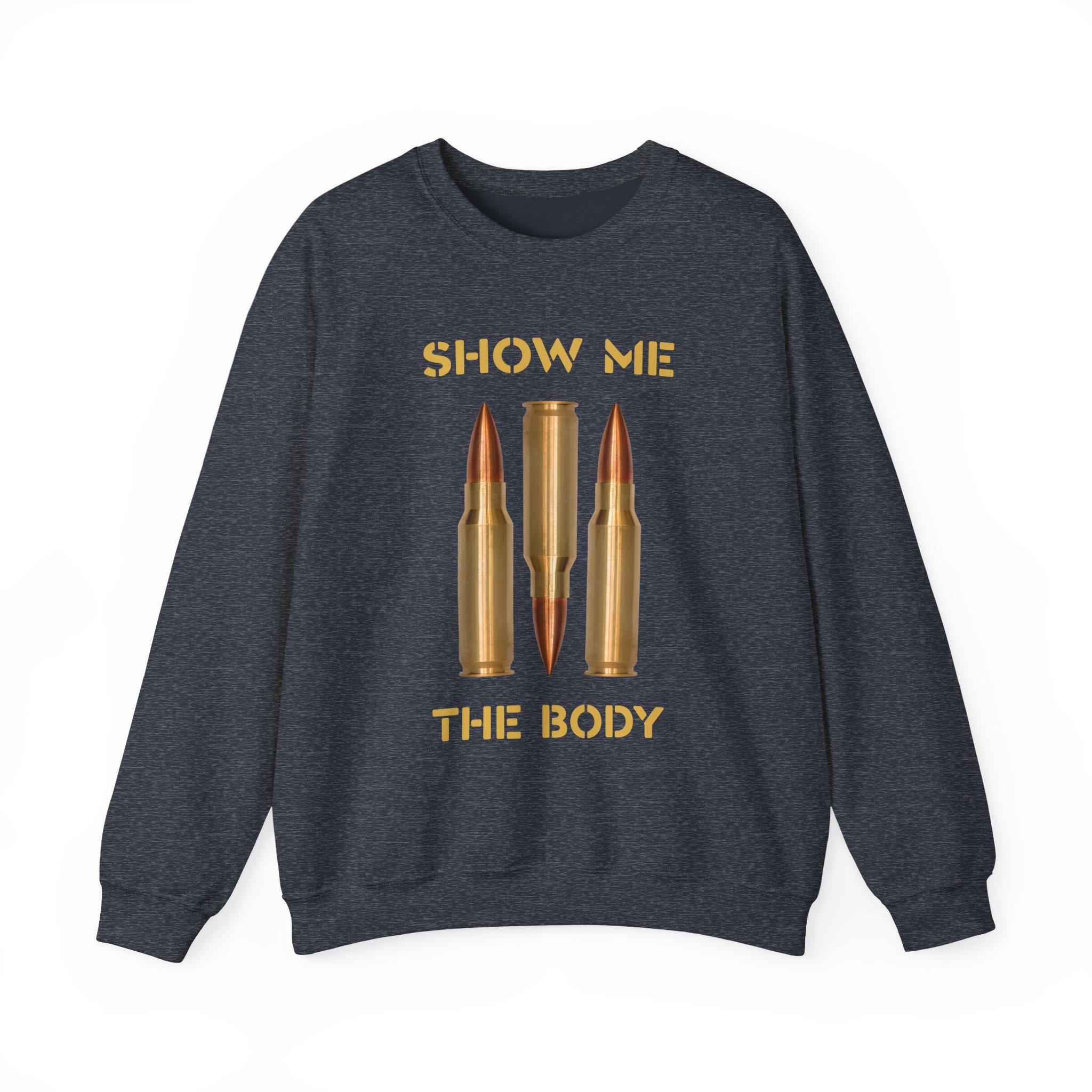 Show Me the Body Bullet Unisex Heavy Blendâ„¢ Crewneck Sweatshirt