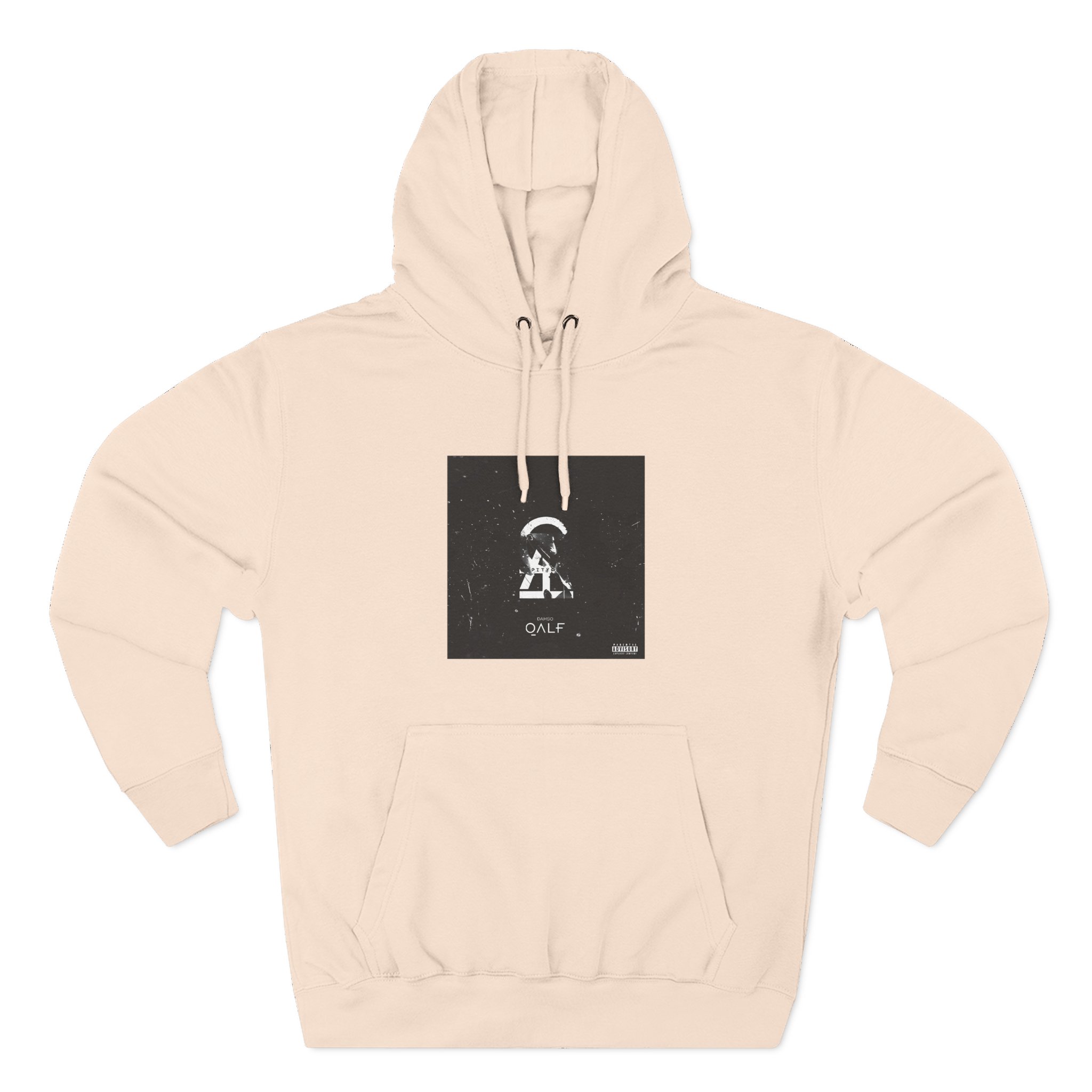Qalf Tour Damso Album Three-Panel Fleece Hoodie