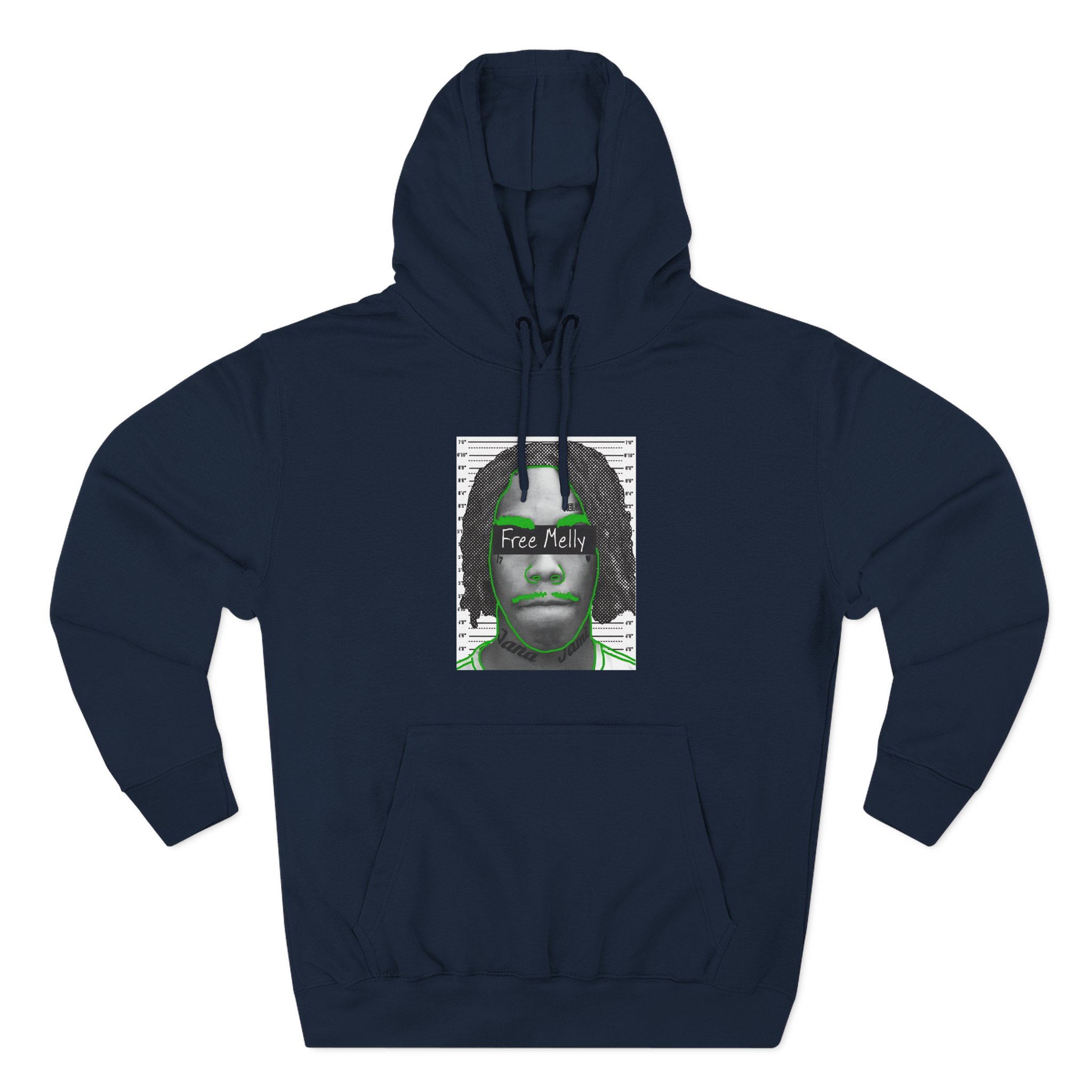 YNW Melly Free Melly Three-Panel Fleece Hoodie