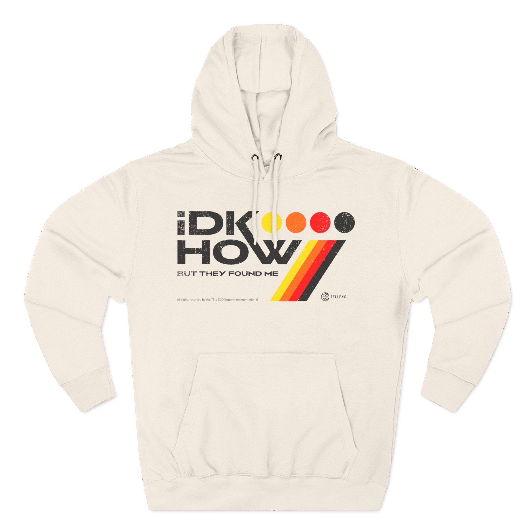 iDKHOW Colored Dots Three-Panel Fleece Hoodie