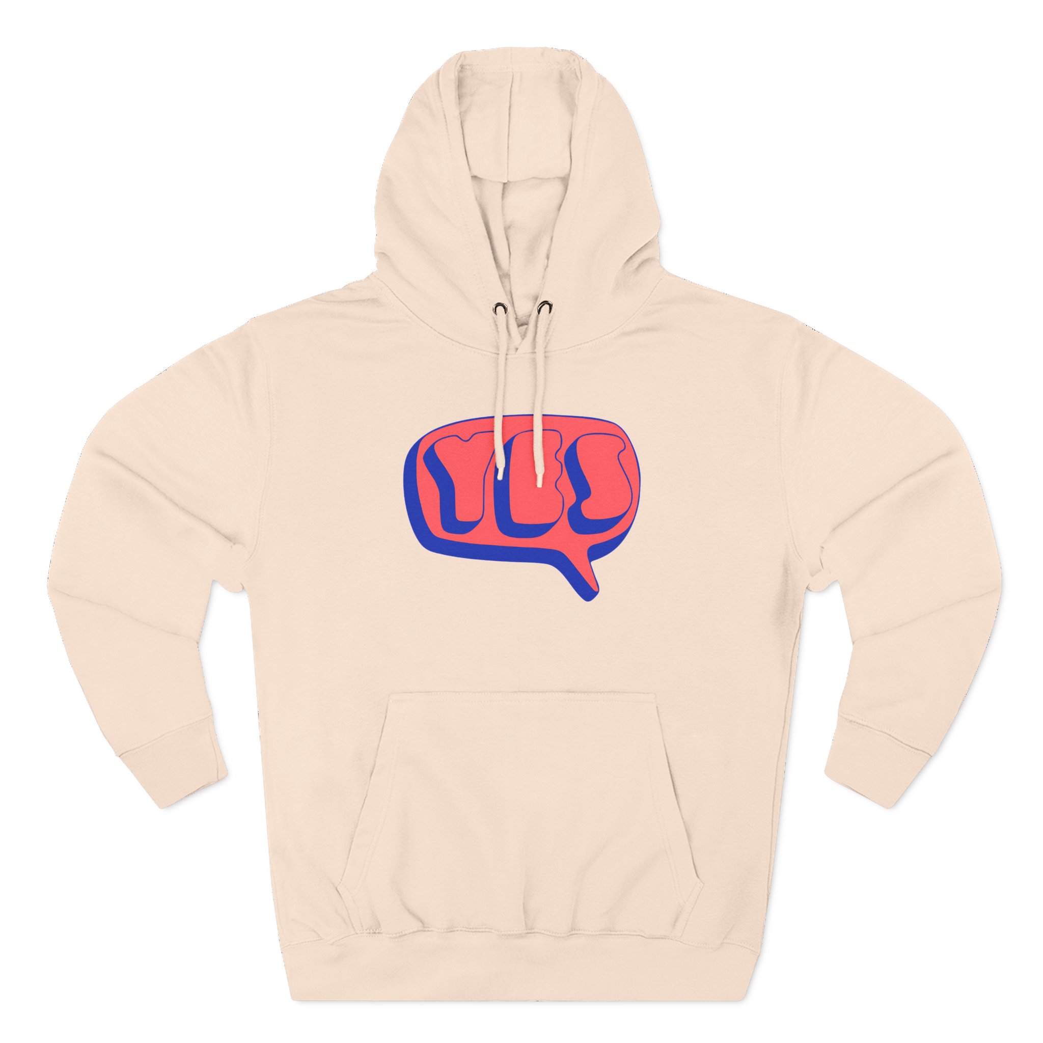 Yes Word Bubble Three-Panel Fleece Hoodie