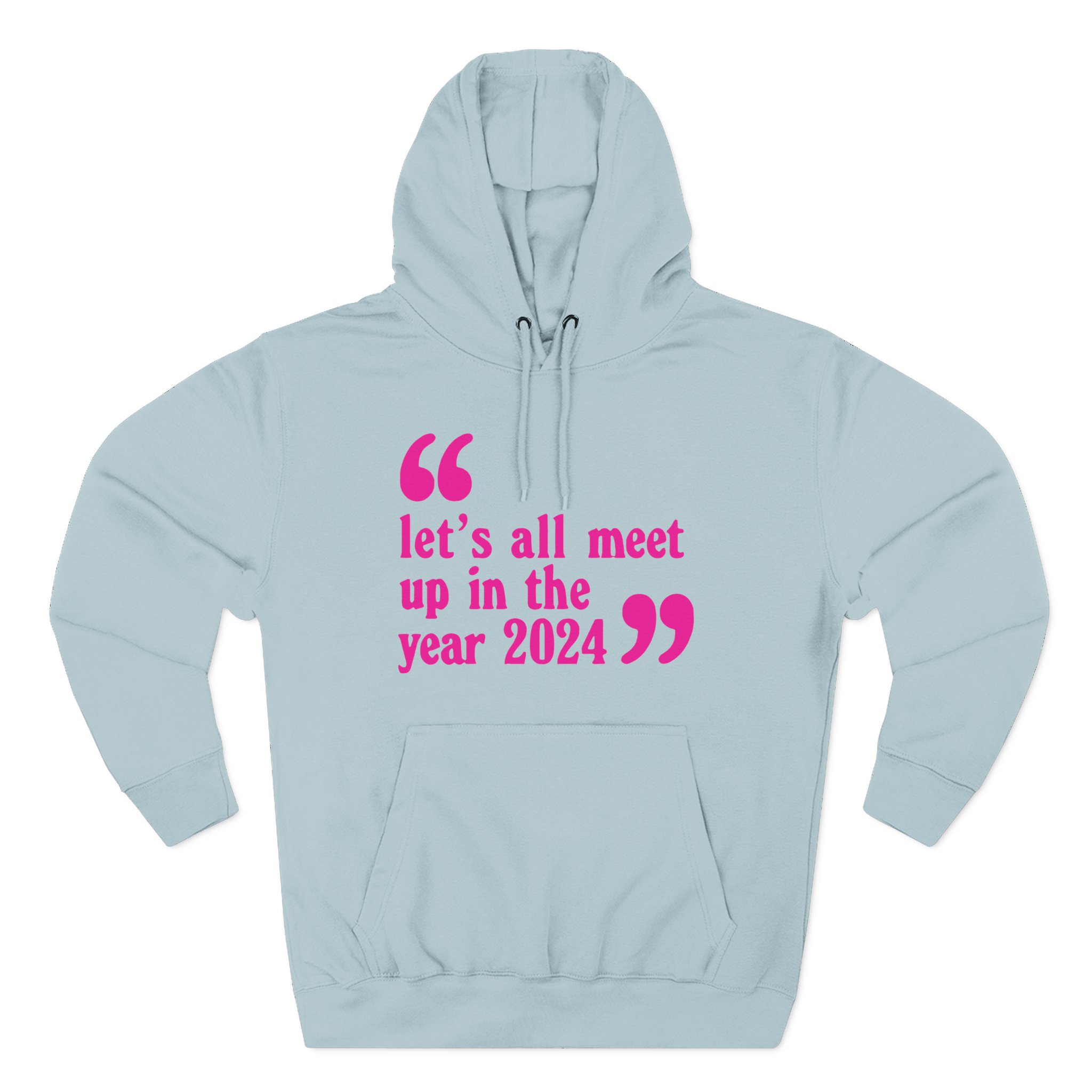 Pulp Let’s All Meet Up Ecru Three-Panel Fleece Hoodie