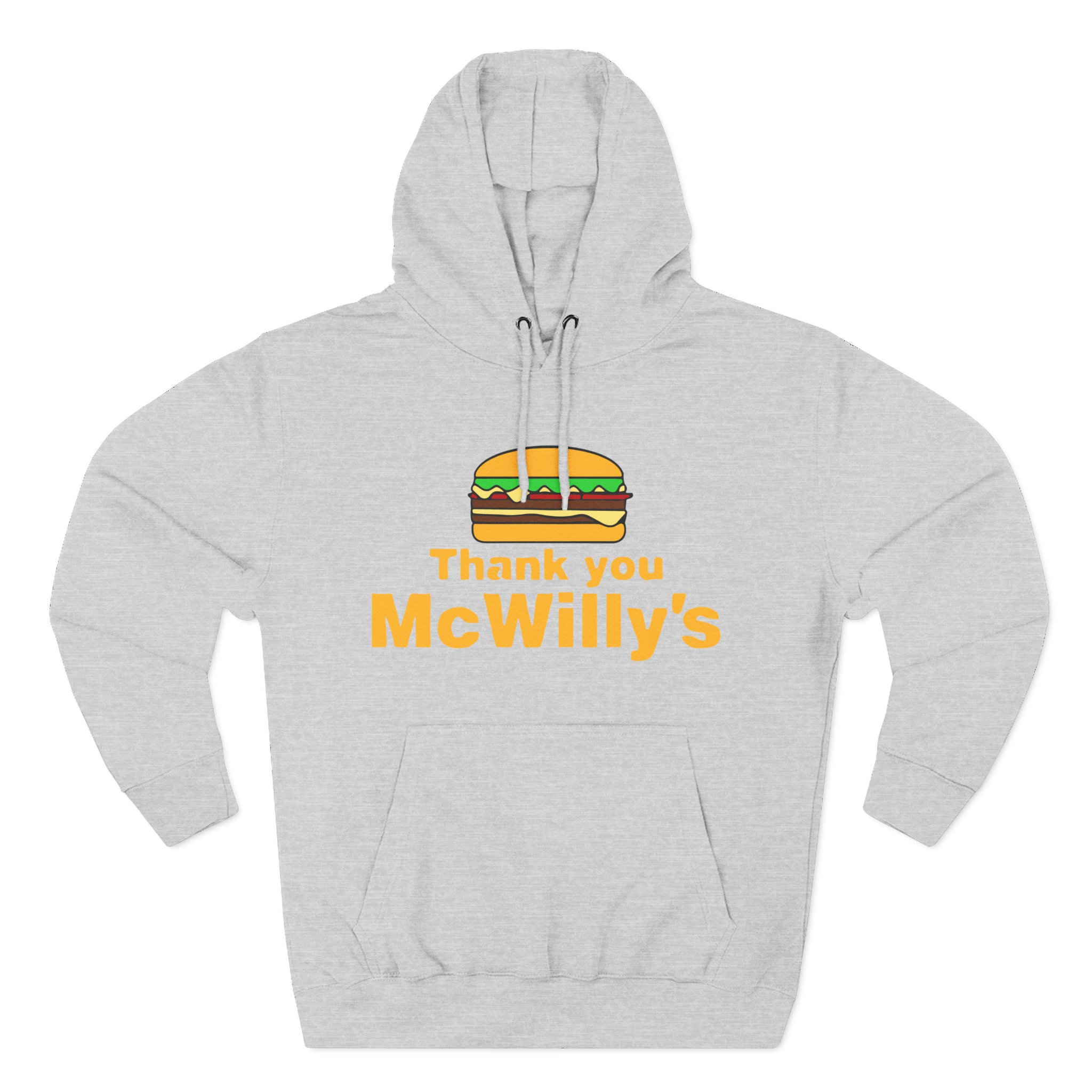 Softwilly Thank You Mcwilly's Three-Panel Fleece Hoodie