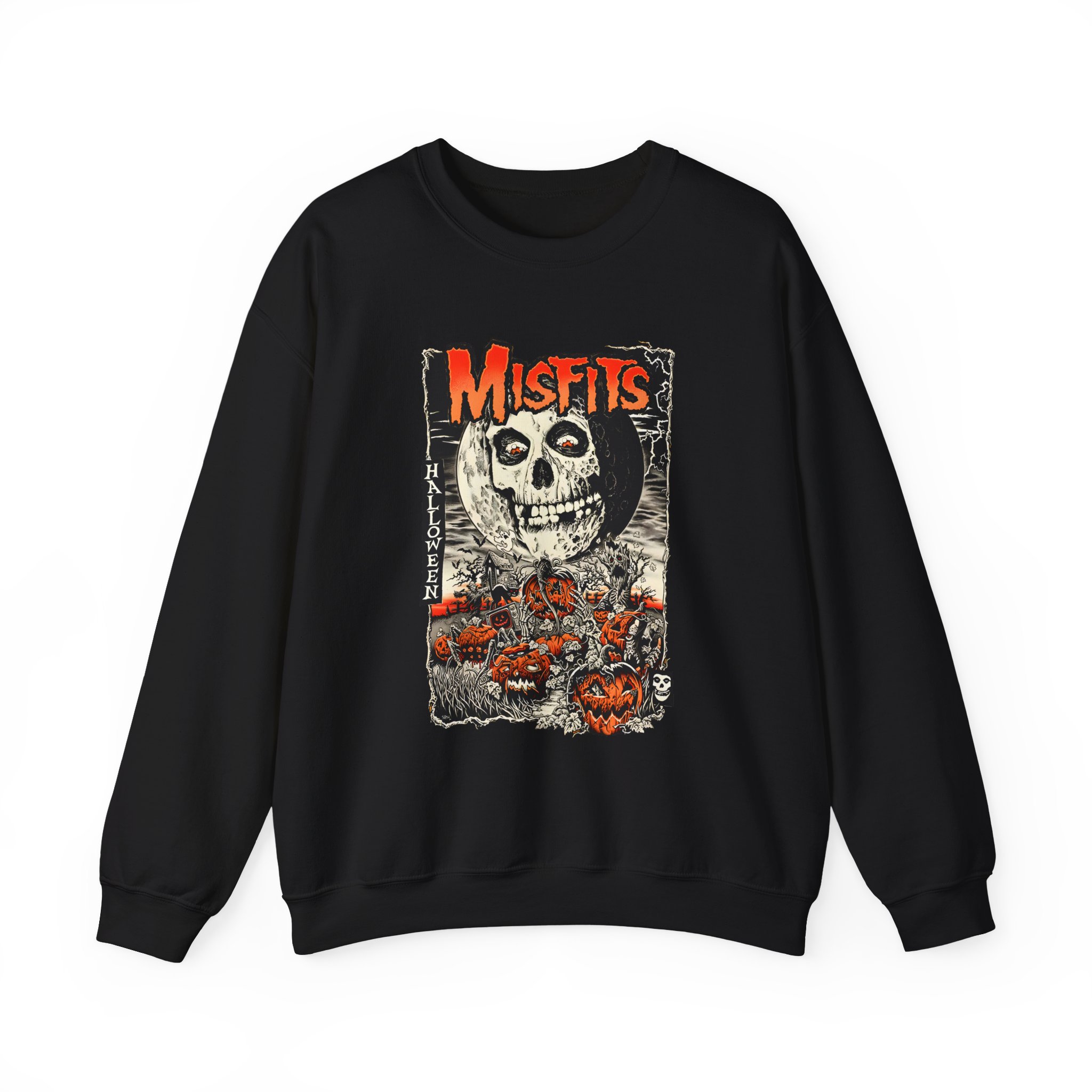 Misfits Fiendish Halloween by Mike Sutfin Unisex Heavy Blendâ„¢ Crewneck Sweatshirt