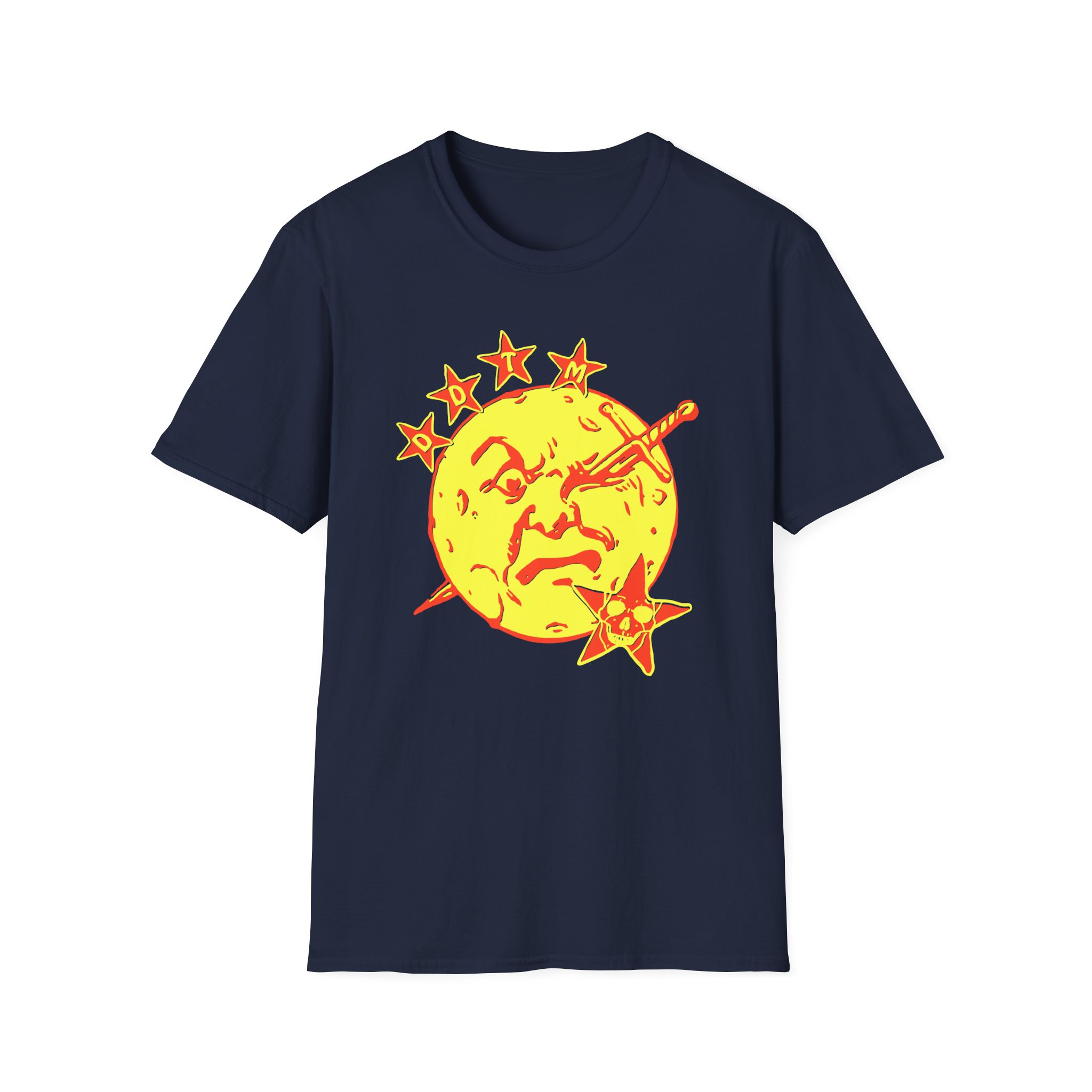 Foxing Moon Face Unisex Softstyle T-Shirt