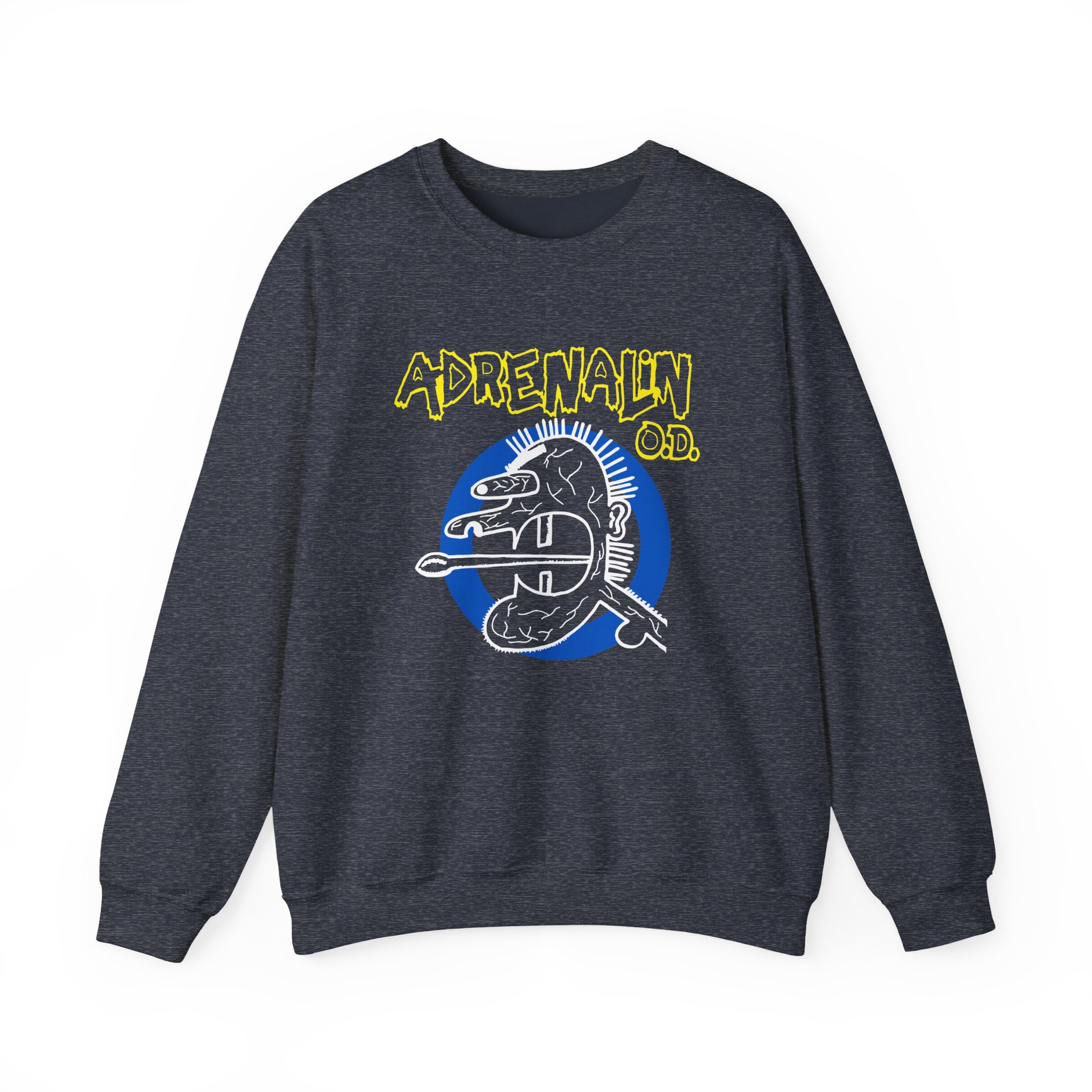 Adrenalin Od Vein Head Unisex Heavy Blendâ„¢ Crewneck Sweatshirt