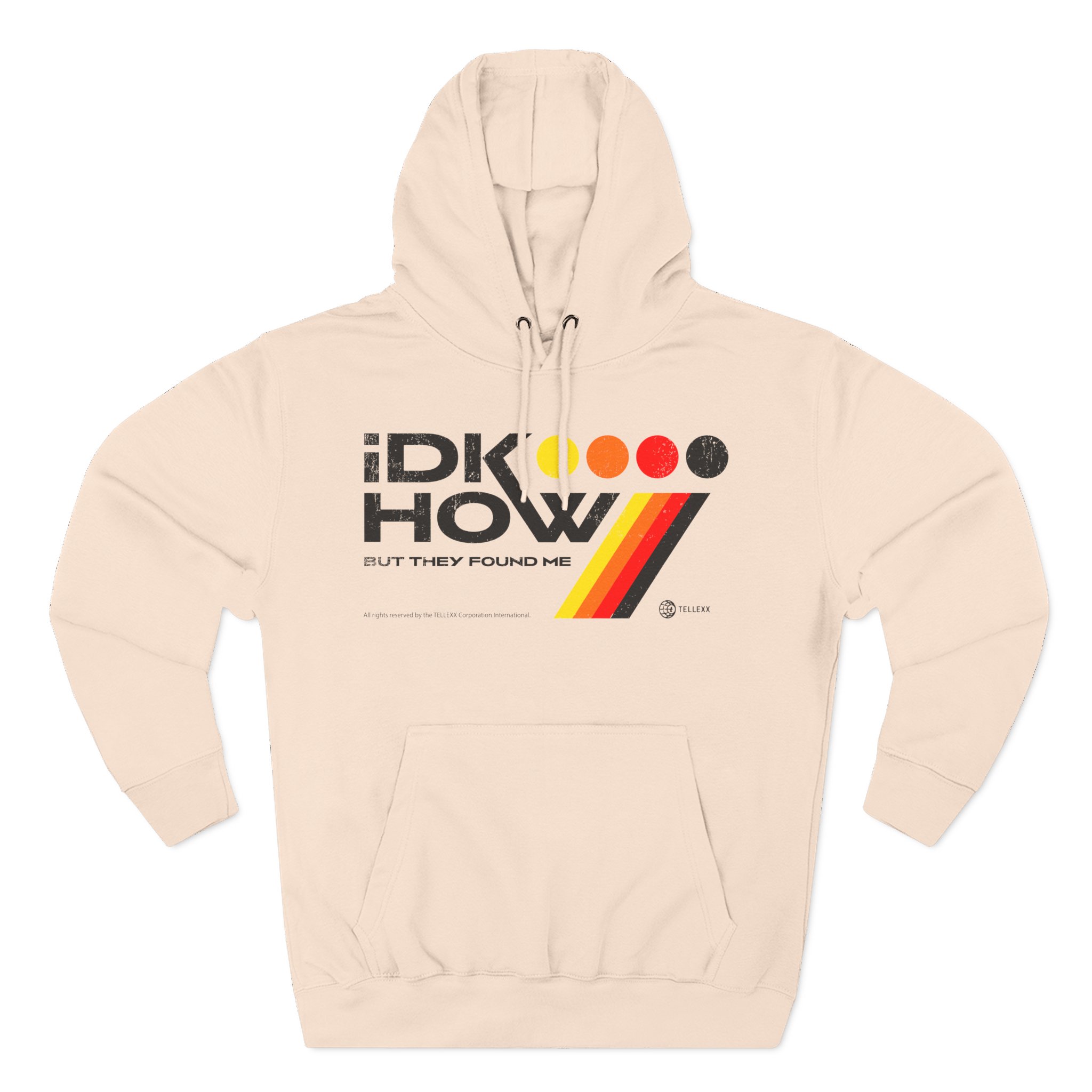 iDKHOW Colored Dots Three-Panel Fleece Hoodie