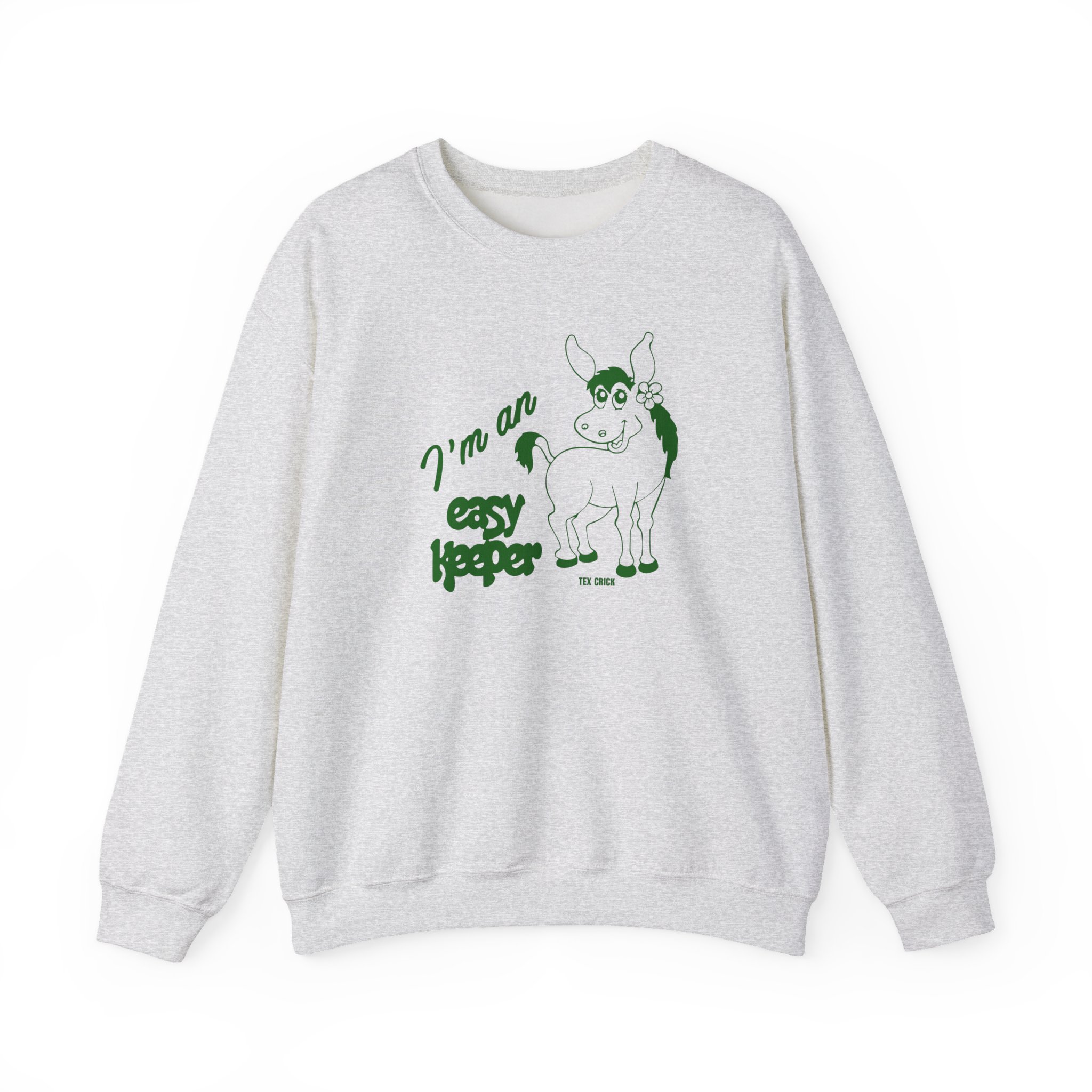 Mac Demarco Tex Crick Easy Keeper Ivory Mule Unisex Heavy Blendâ„¢ Crewneck Sweatshirt