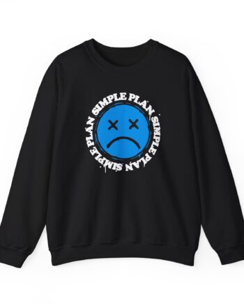 Simple Plan Sad Face Unisex Heavy Blend™ Crewneck Sweatshirt