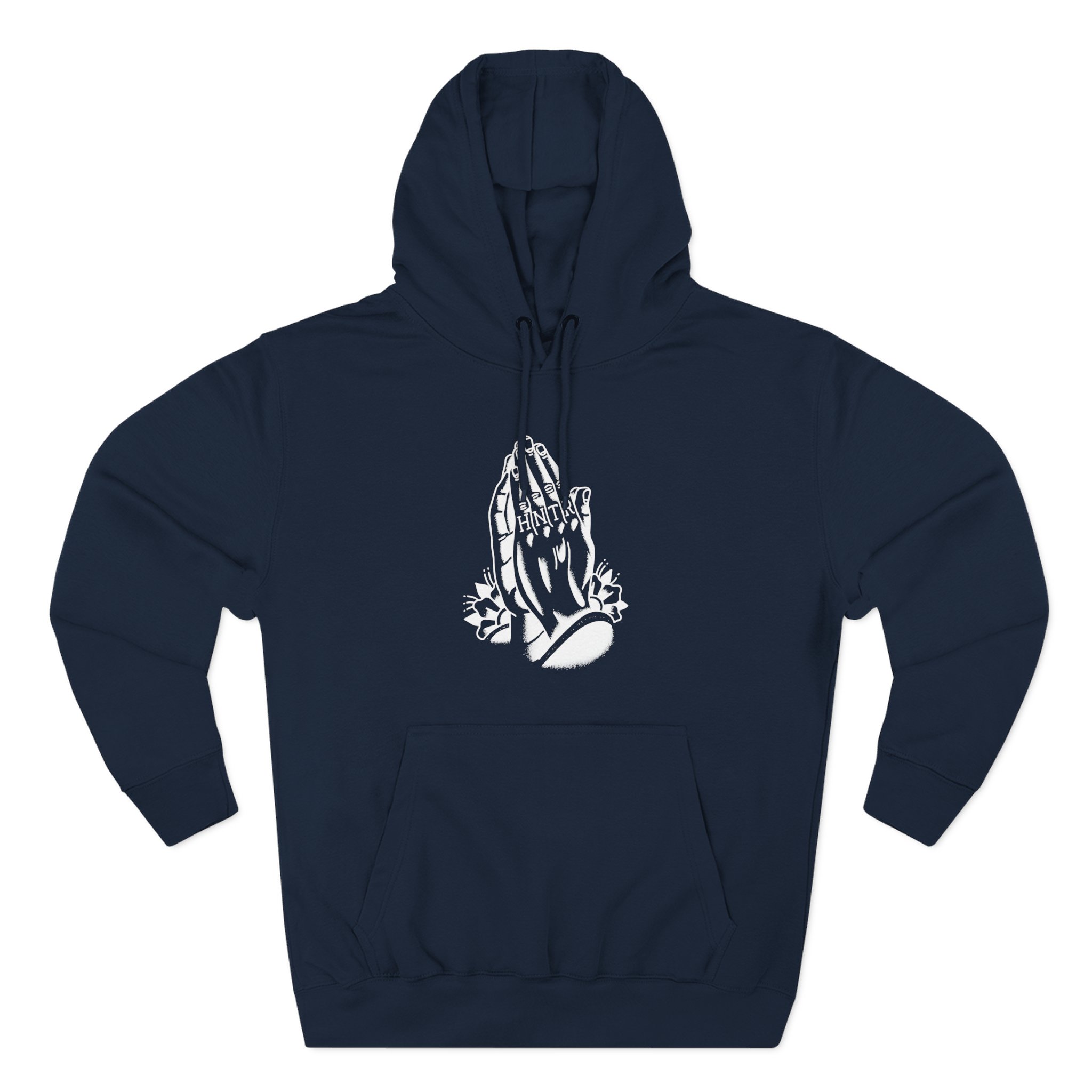 Demon Hunter Praying Hands Three-Panel Fleece Hoodie