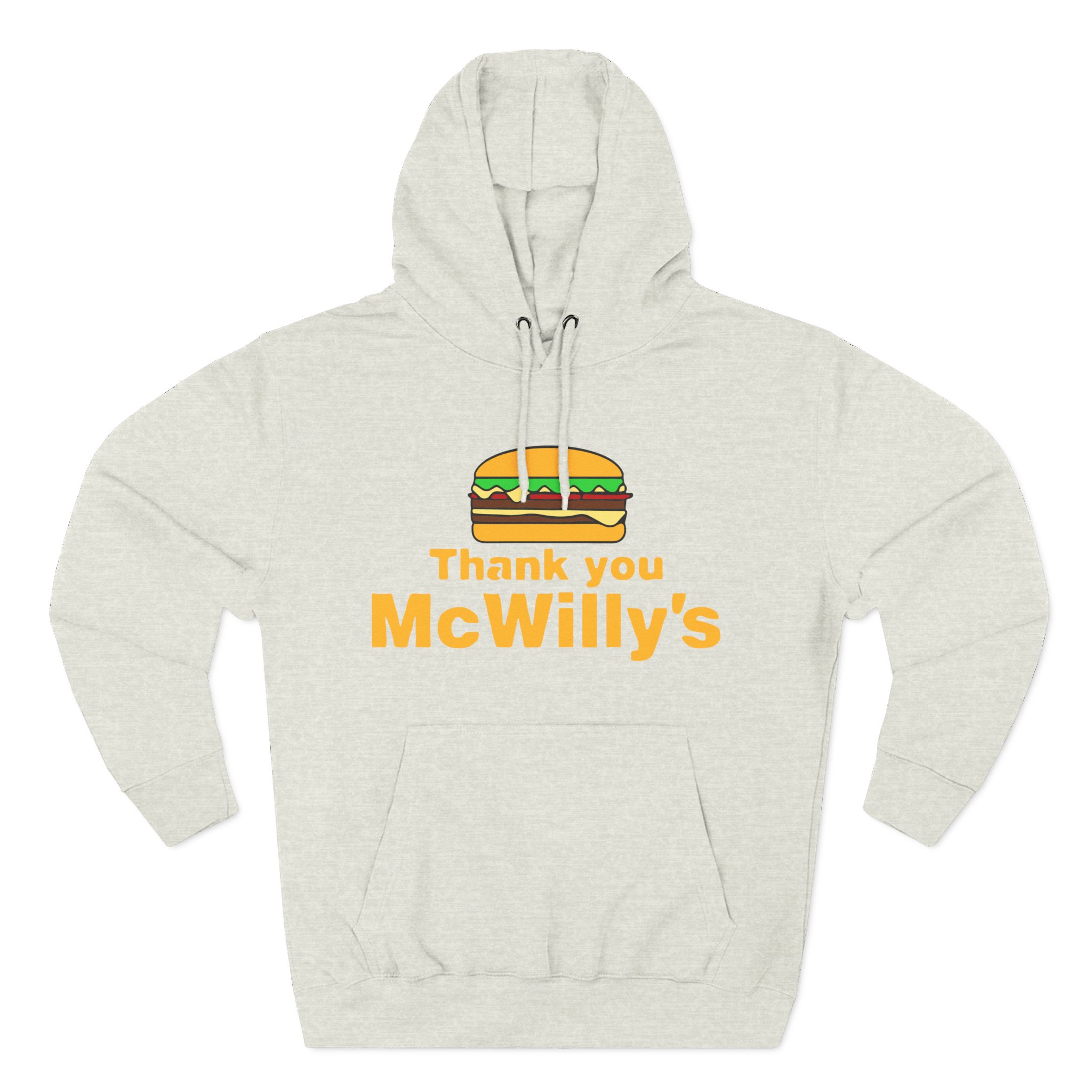 Softwilly Thank You Mcwilly's Three-Panel Fleece Hoodie