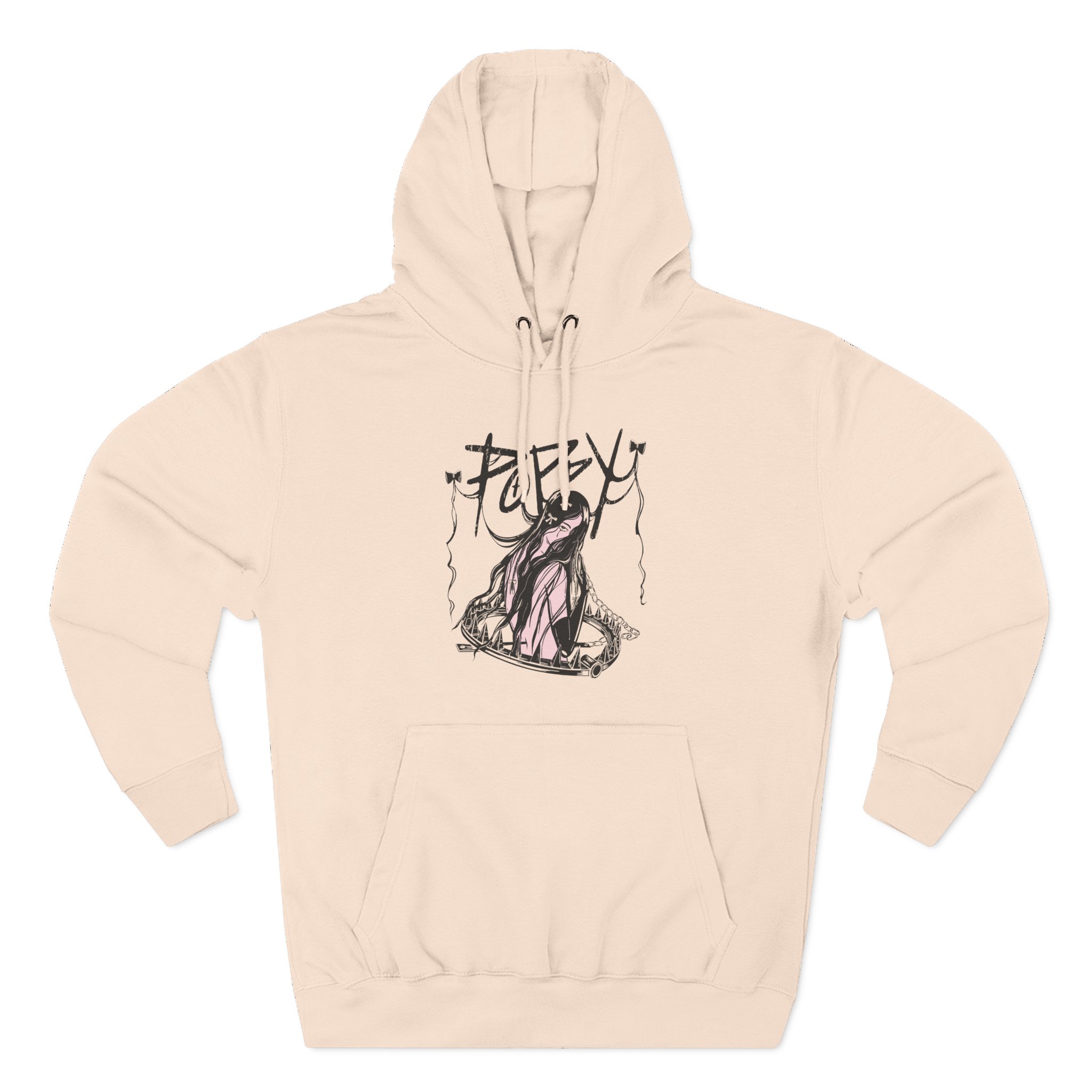 Poppy Three-Panel Fleece Hoodie