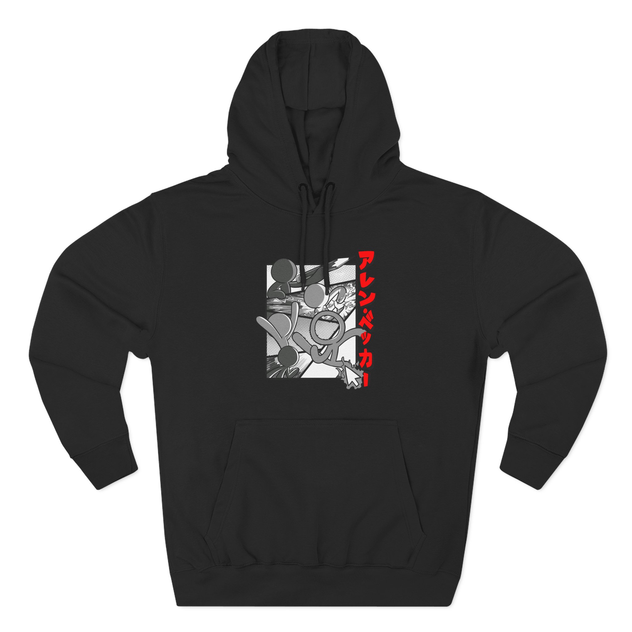 Alan Becker Manga Three-Panel Fleece Hoodie