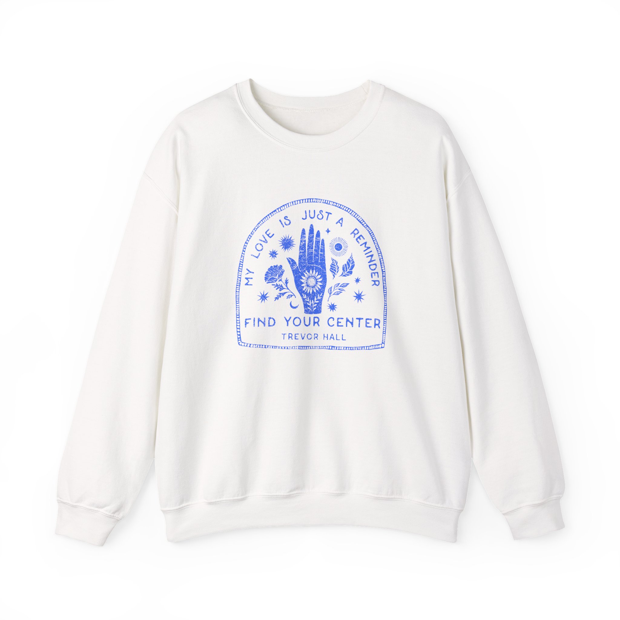 Trevor Hall Find Your Center Unisex Heavy Blendâ„¢ Crewneck Sweatshirt