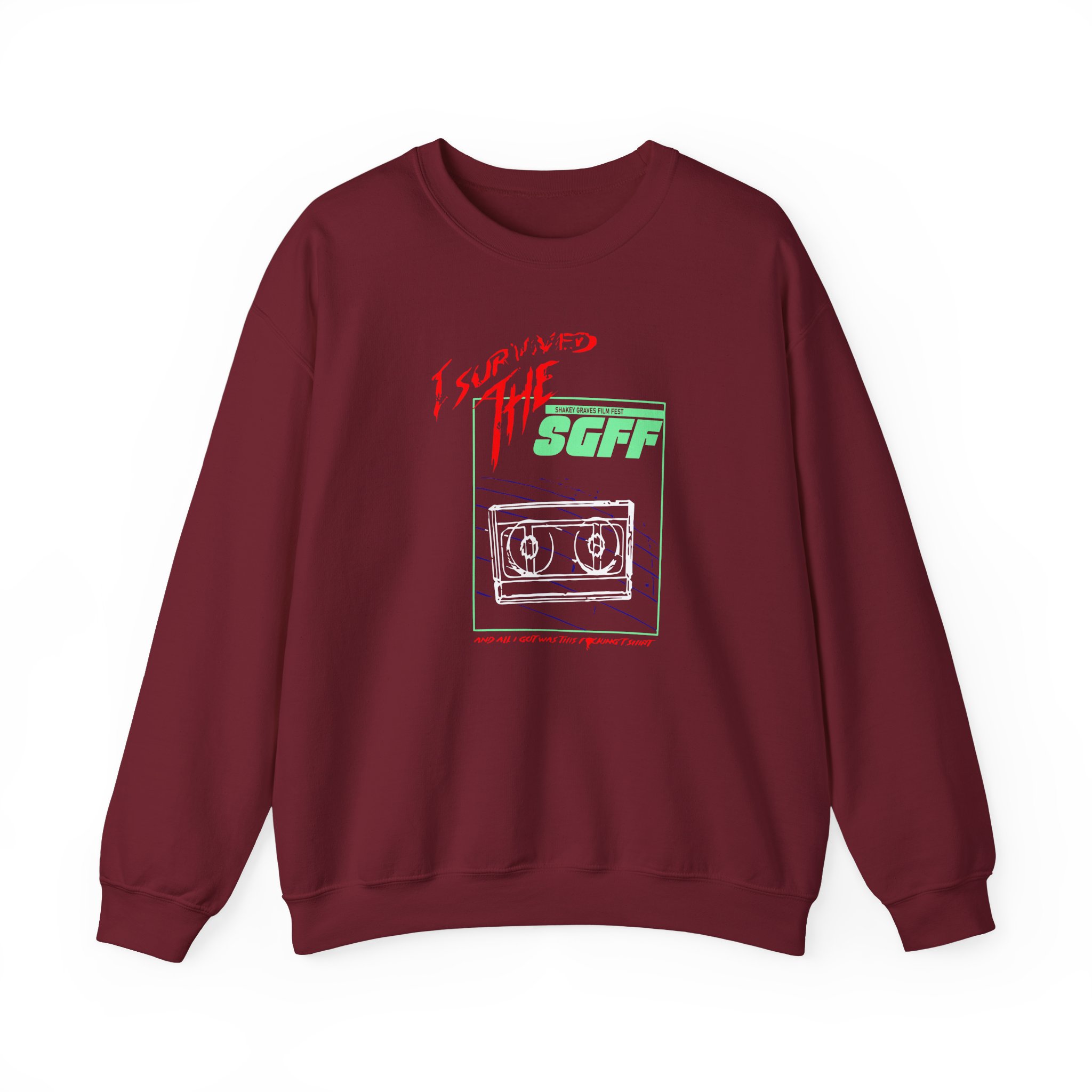 Shakey Graves Film Festival Unisex Heavy Blendâ„¢ Crewneck Sweatshirt