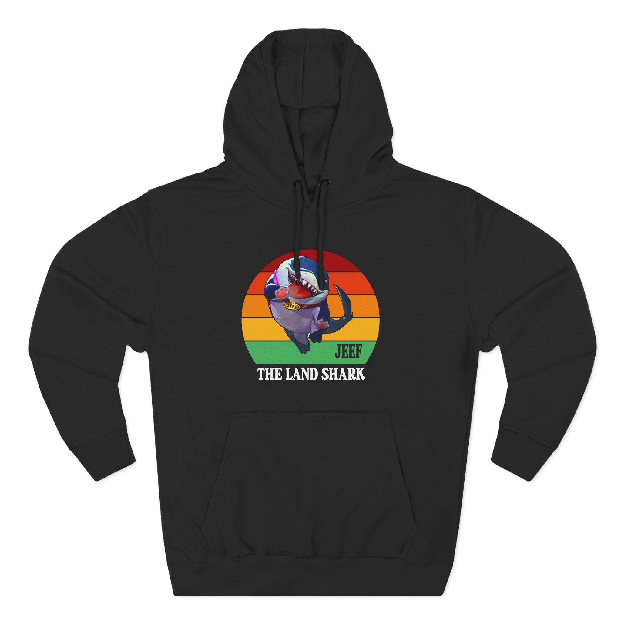 Jeff the Land Shark Three-Panel Fleece Hoodie
