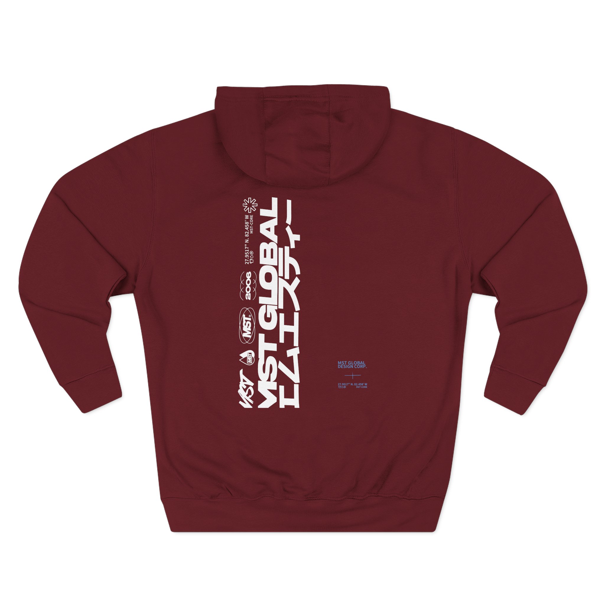 Moist Mst Global Three-Panel Fleece Hoodie