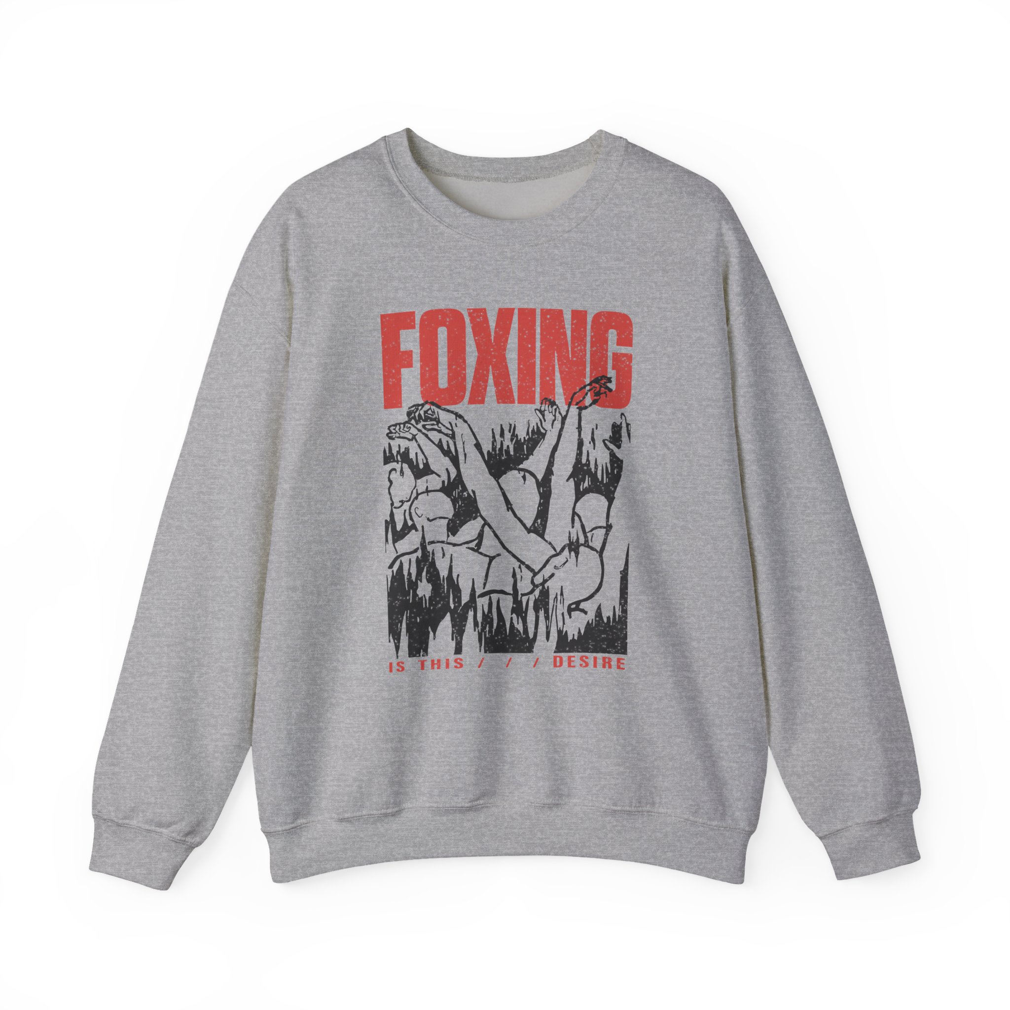 Foxing Inverted Burn Unisex Heavy Blendâ„¢ Crewneck Sweatshirt