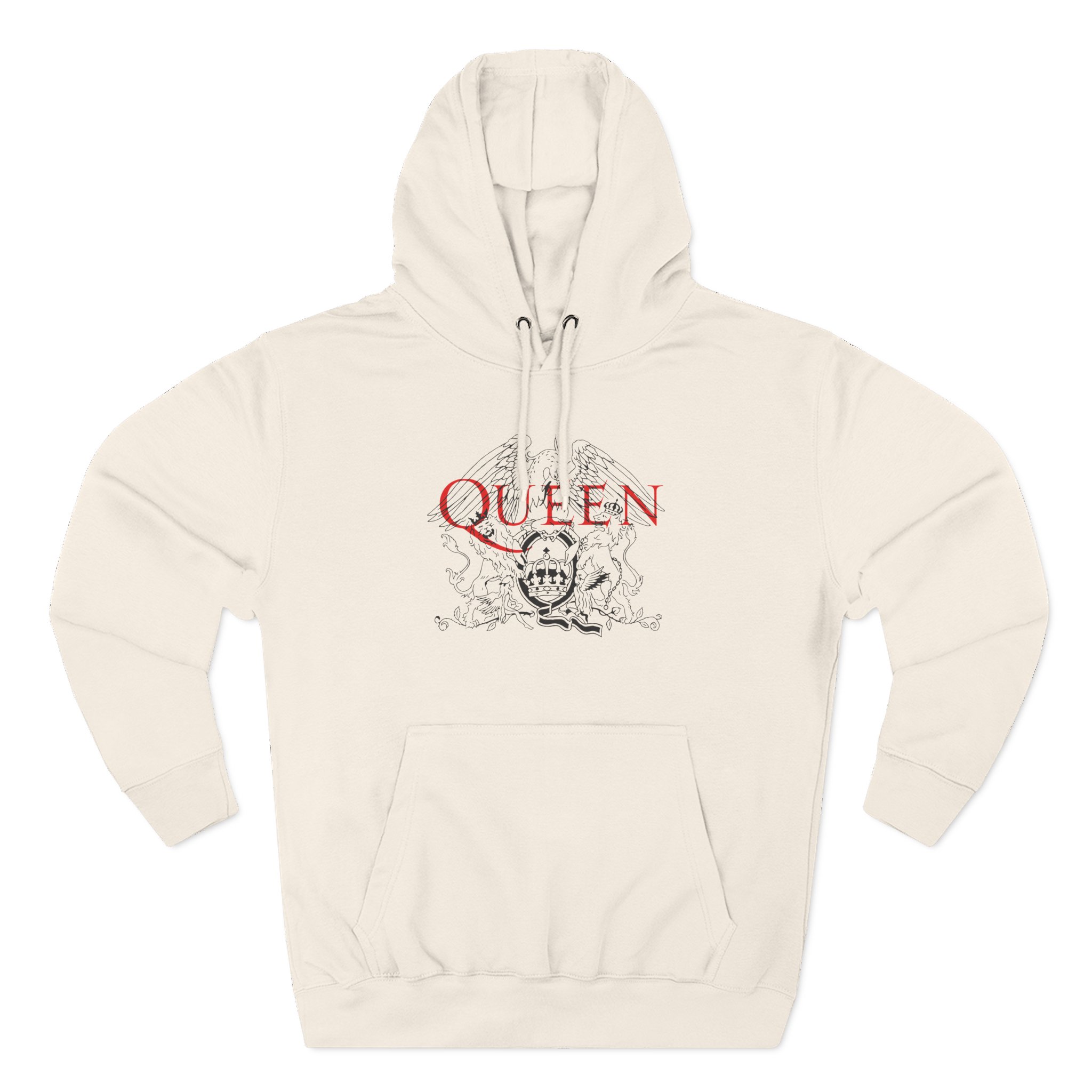 F M Queen Handwritten Three-Panel Fleece Hoodie